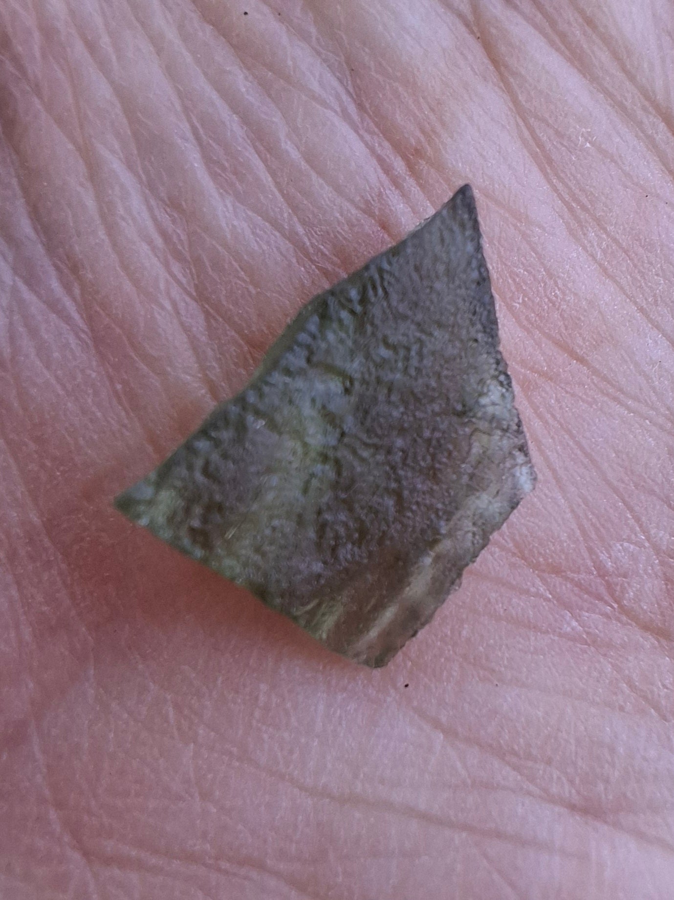 Moldavite Piece, 0.93g, Tektite (Ref: 1391)