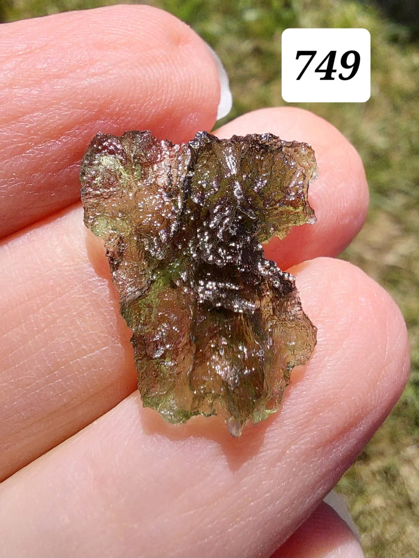 Moldavite Piece, BESEDNICE SKOLA, 1.55g, Tektite (Ref: 749)