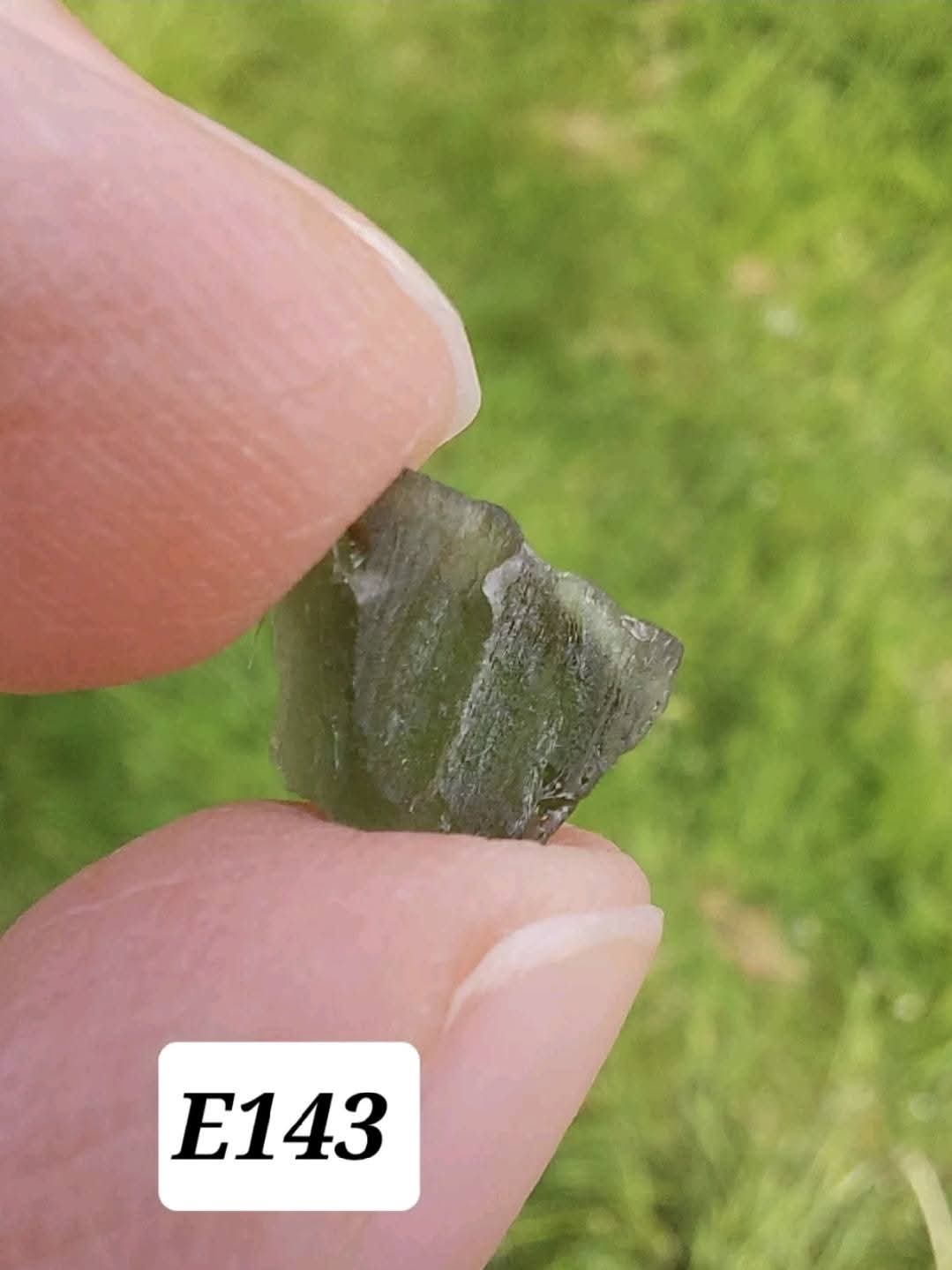 Moldavite Piece, 0.58g, Tektite (Ref: E143)