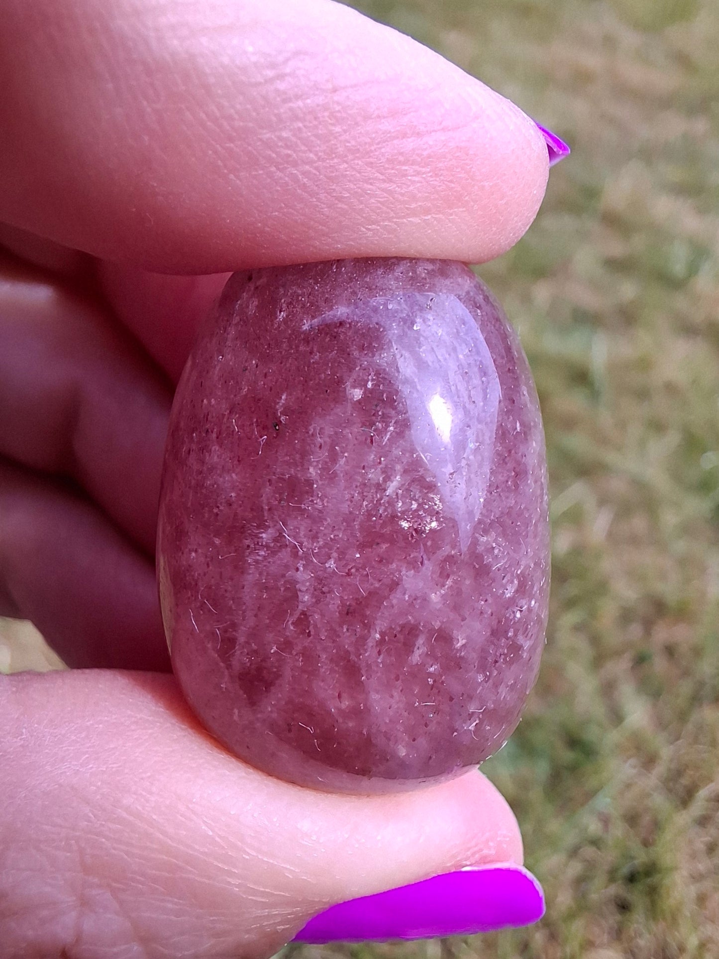 Strawberry Quartz, Tumble Stone, Crystal