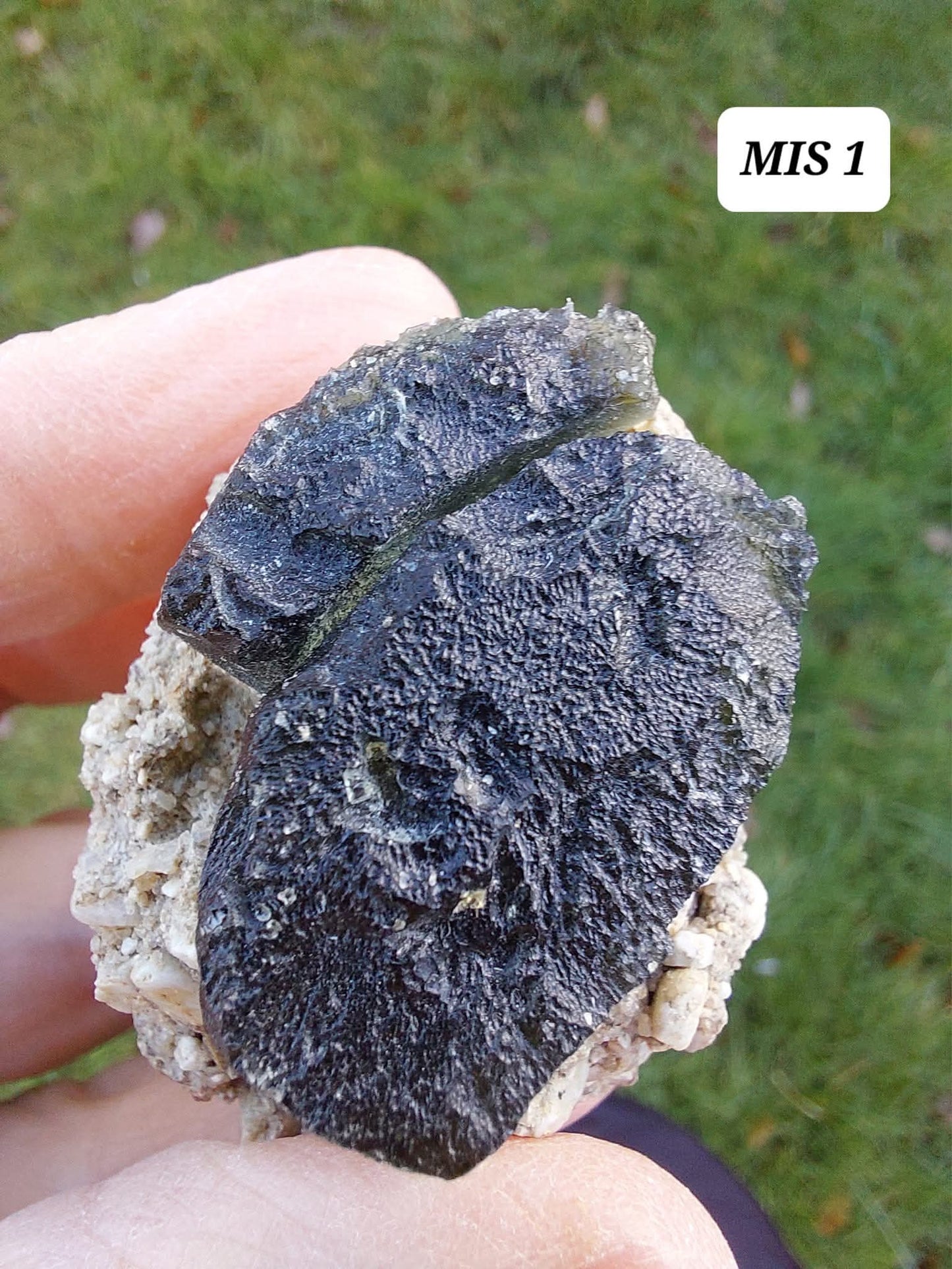 Moldavite In-Situ (in matrix), Besednice, Est-13g, Tektite (Ref: MIS1)