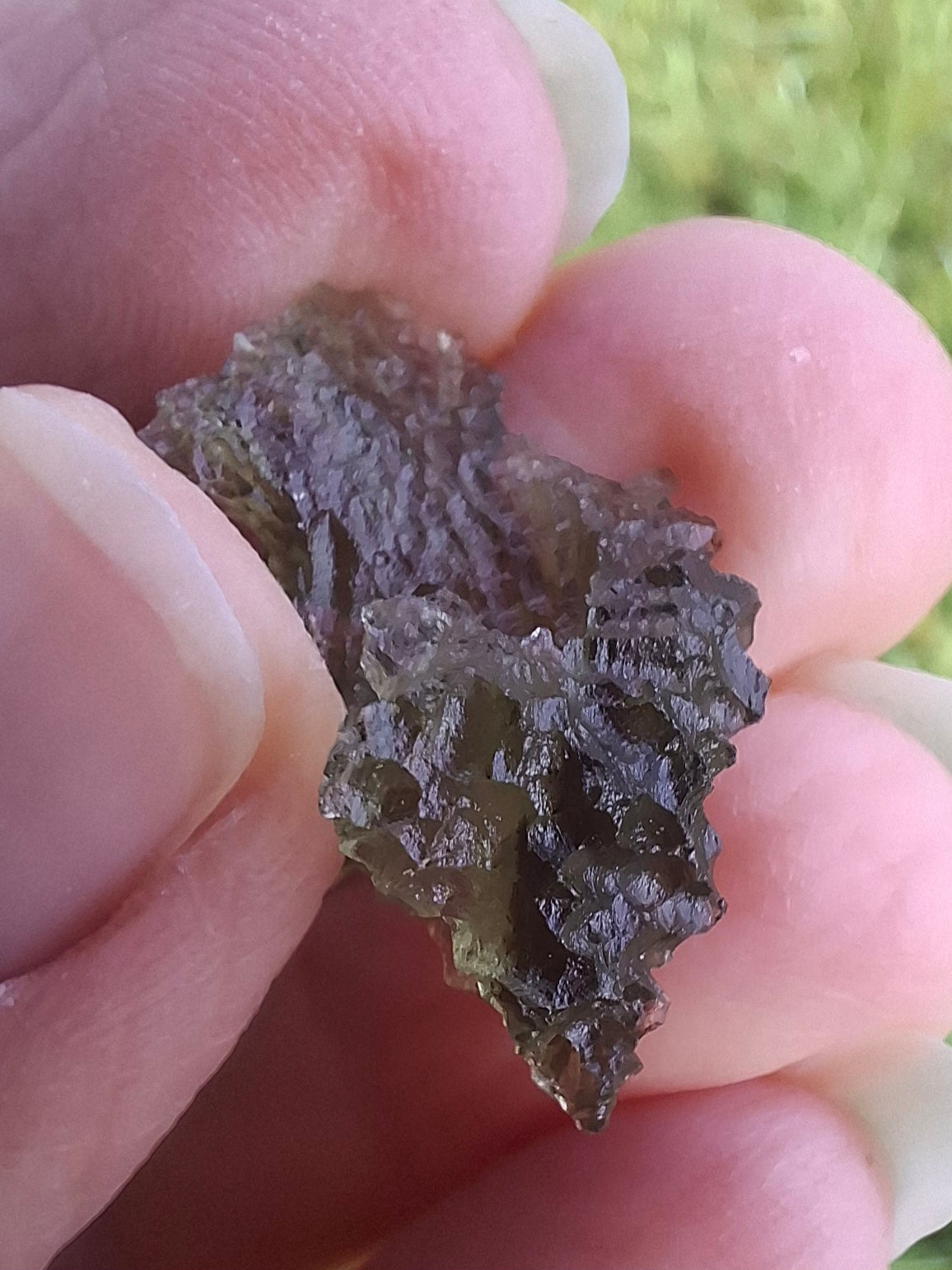 Moldavite Piece, JEZKOVNA BESEDNICE, 1.50g, Tektite (Ref: 1277)