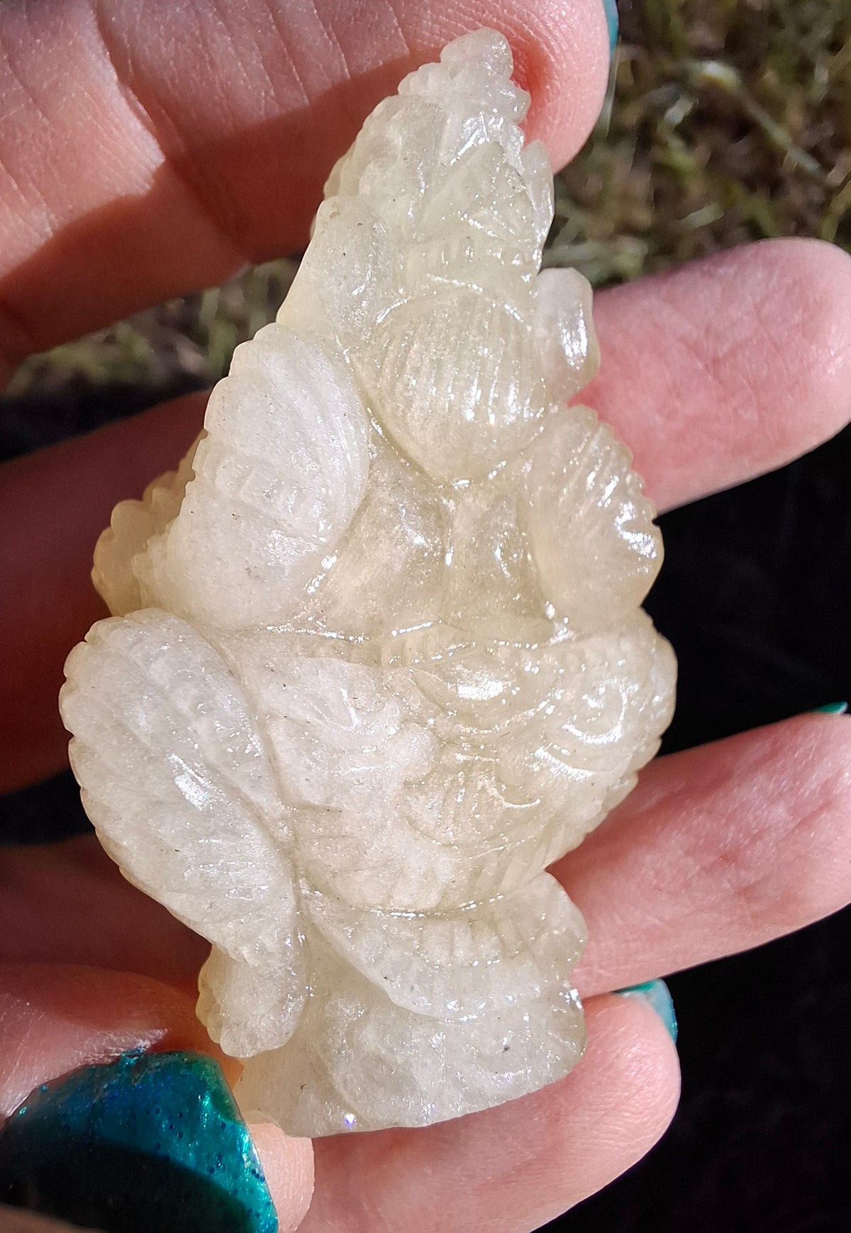 Libyan Desert Glass GANESHA craving, 31.21g, Tektite (Ref: Ganesha2)