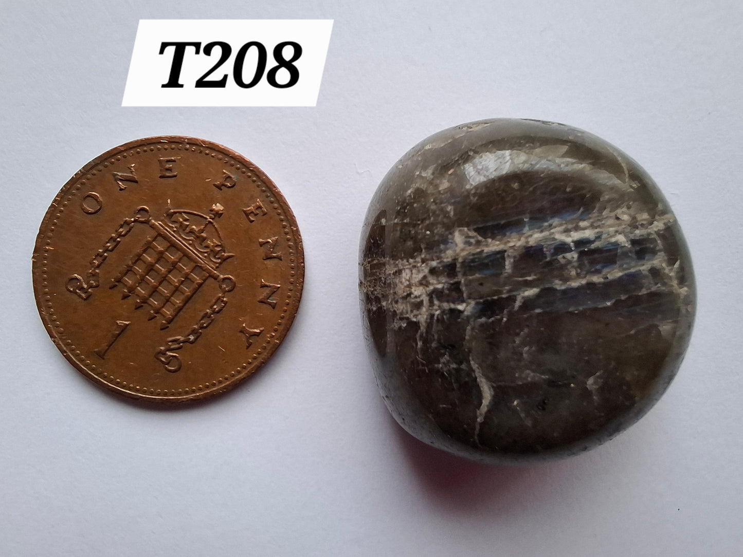 Labradorite, Tumble Stone, Crystal (Ref: T208)