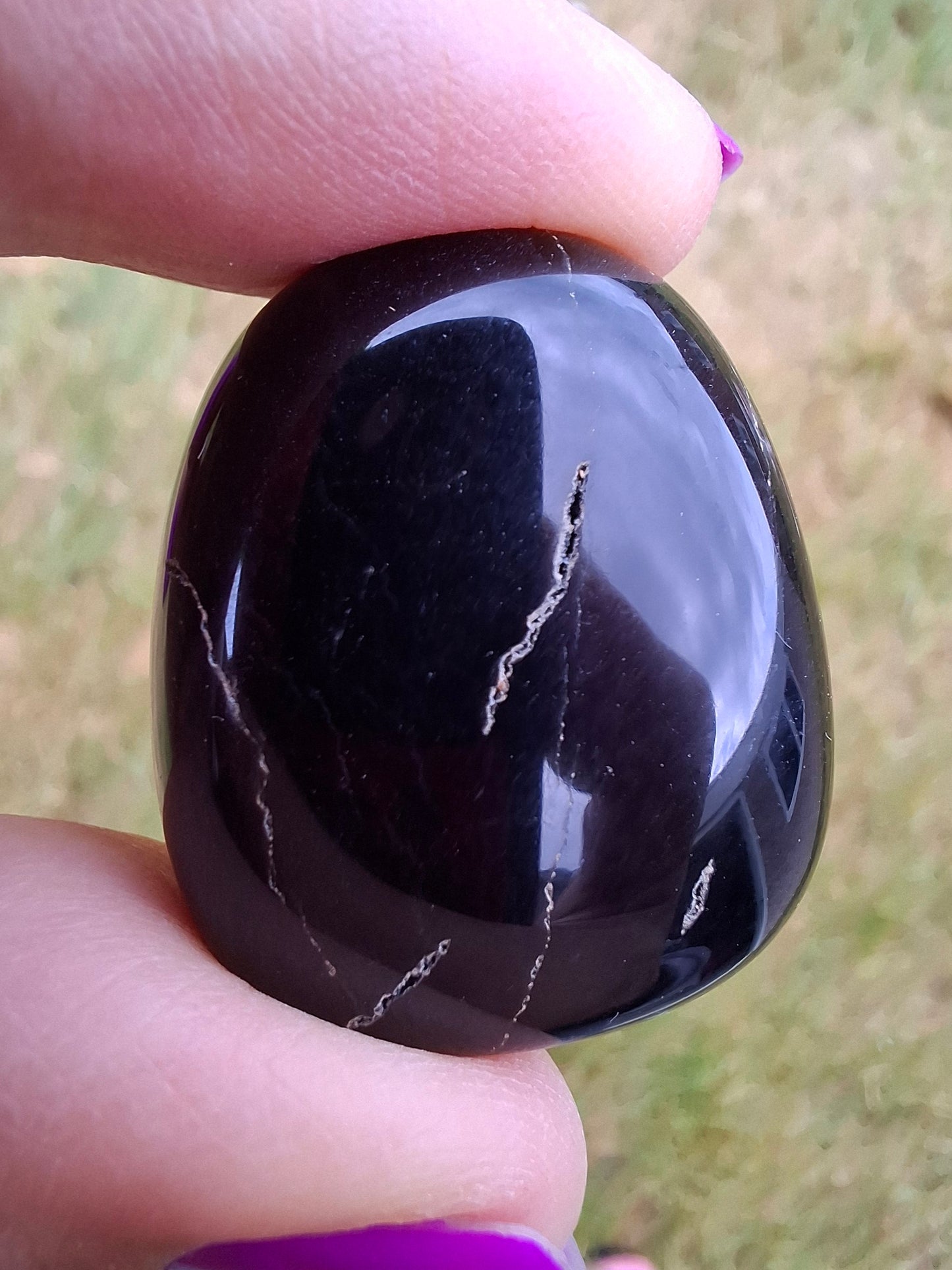 Blue Tigers Eye, Tumble Stone, Crystal (Ref: T22)