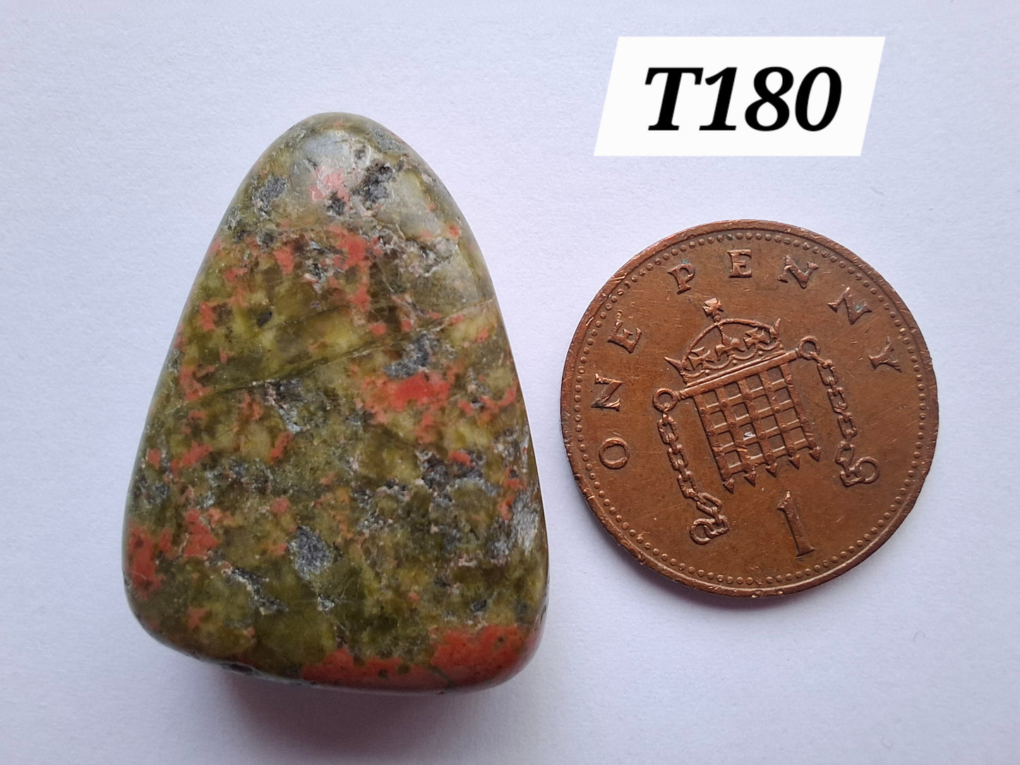 Unakite, Tumble Stone, Crystal (Ref: T180)