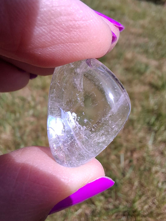 Clear Quartz, Tumble Stone, Crystal (Ref: T32)