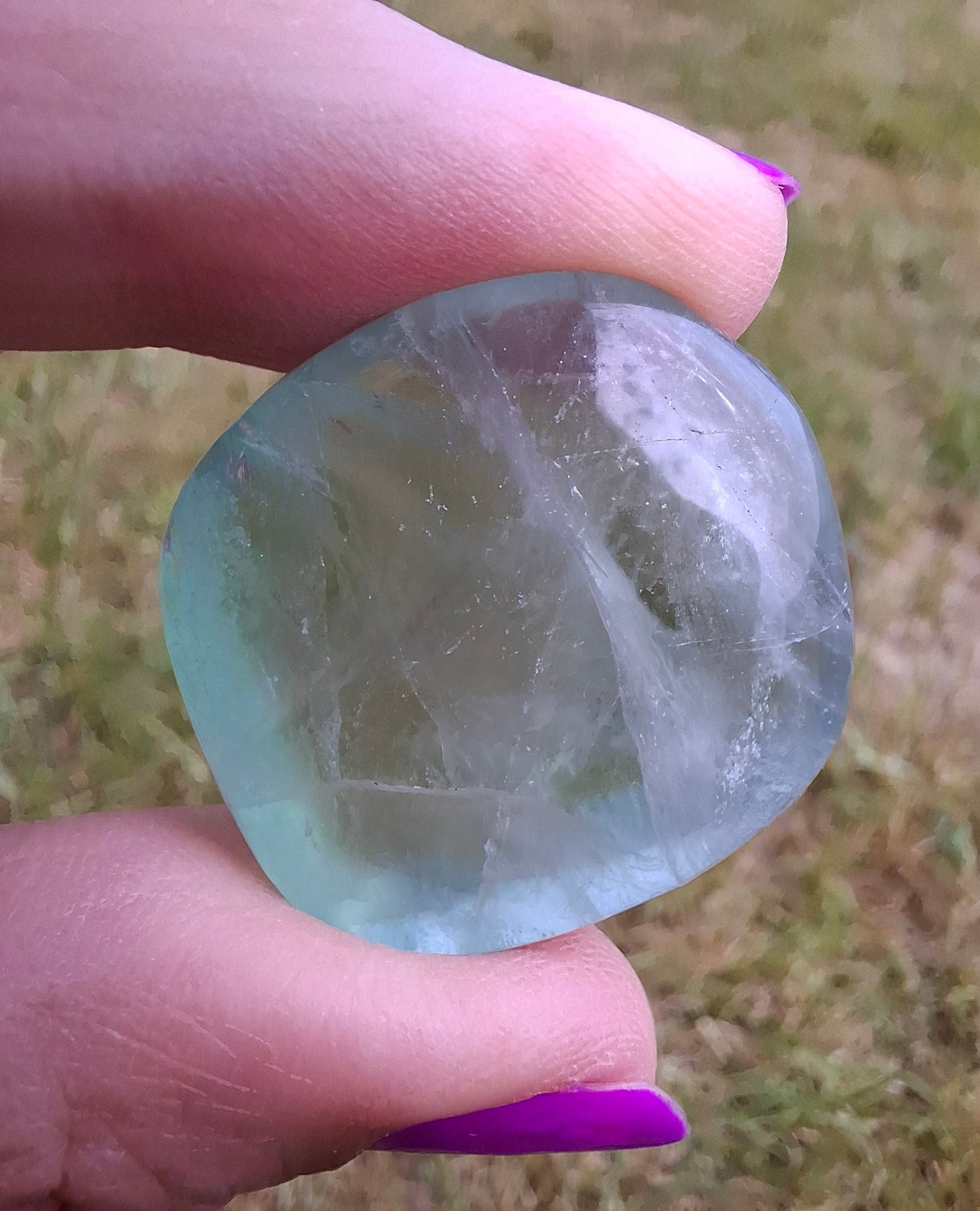 Fluorite, Tumble Stone, Crystal (Ref: T48)