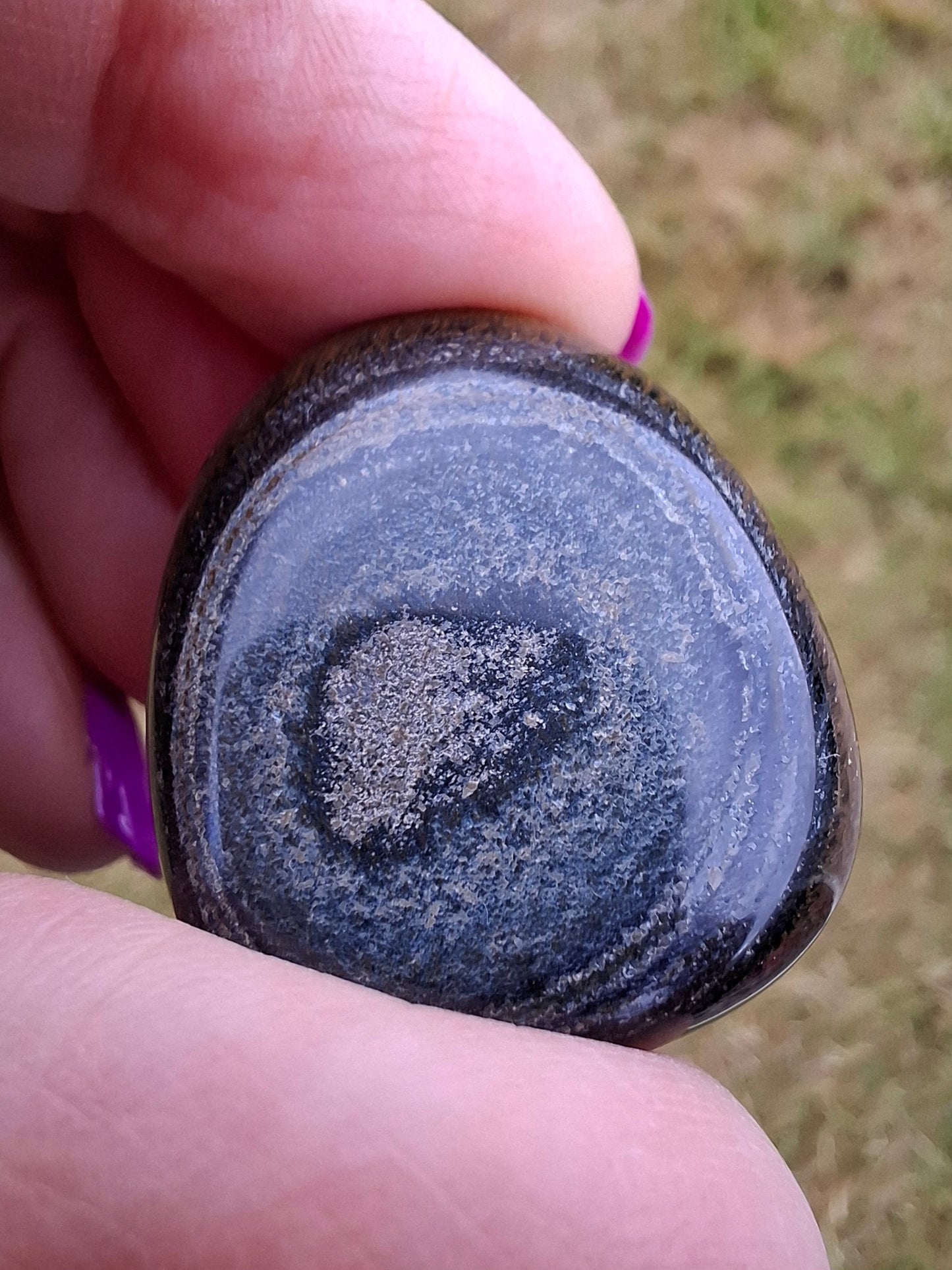 Blue Tigers Eye, Tumble Stone, Crystal (Ref: T19)