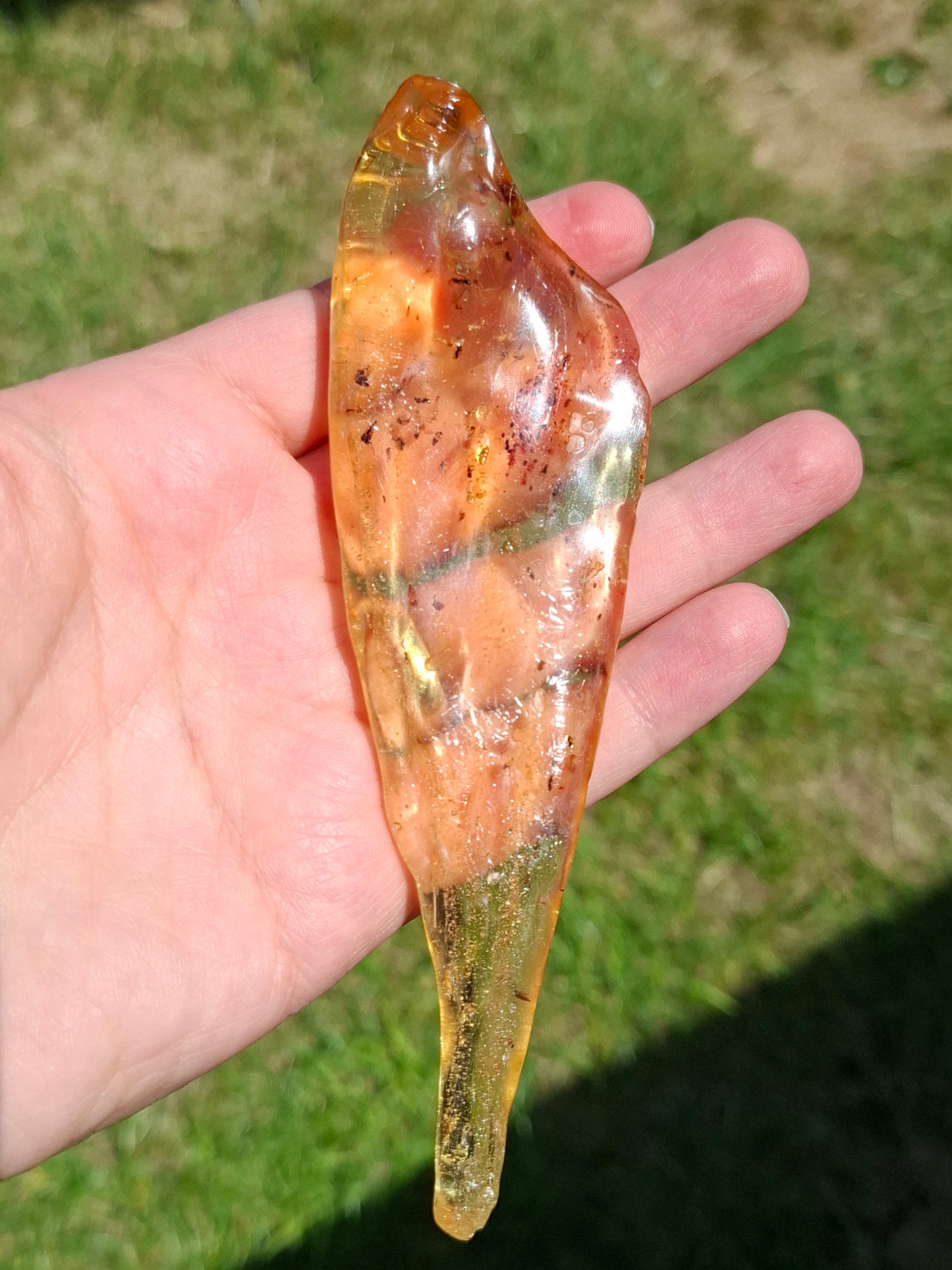 Copal Young Amber with INSECTS inside, 28.43g, Fossil (Ref: CA10)