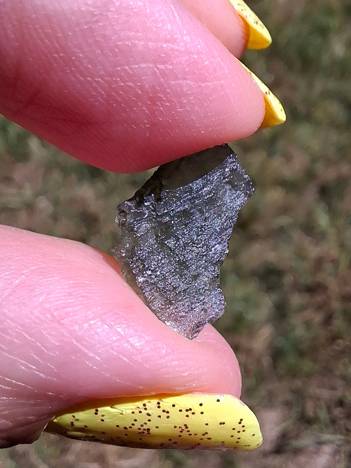Moldavite Piece, 0.48g, Tektite (Ref: 1480)