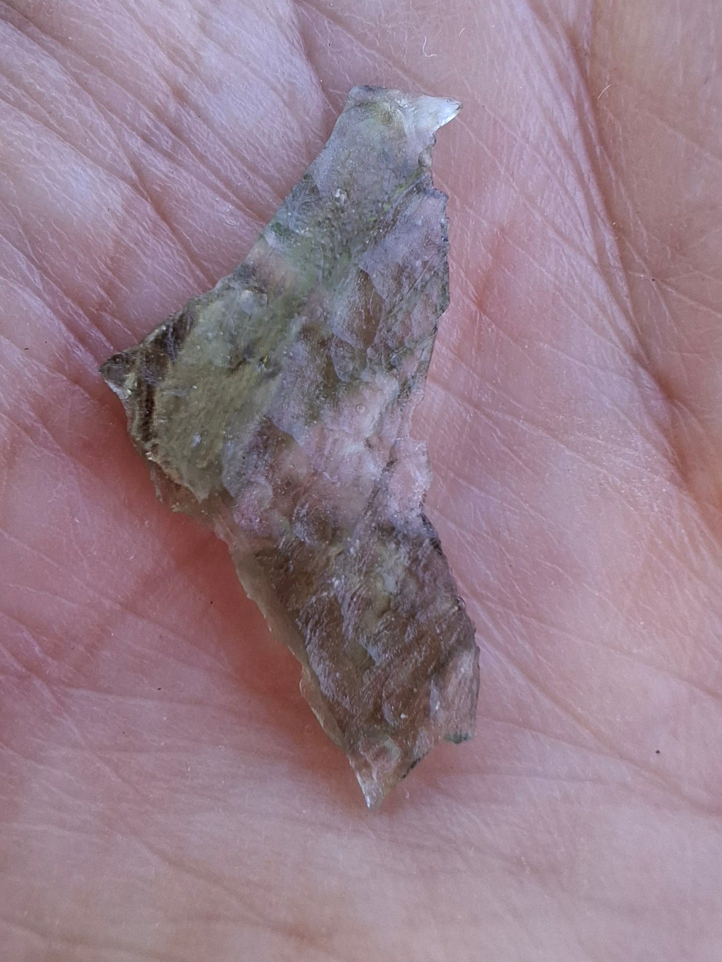 Moldavite Piece, 0.87g, Tektite (Ref: 1411)