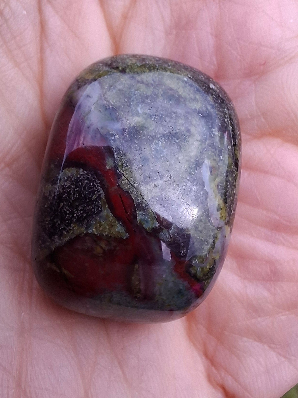 Dragons Blood Jasper, Tumble Stone, Crystal (Ref: T112)