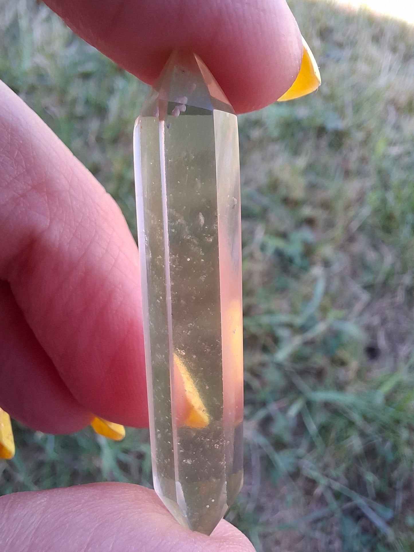Libyan Desert Glass DT Carving, 4.68g, Tektite (Ref: LDT7)