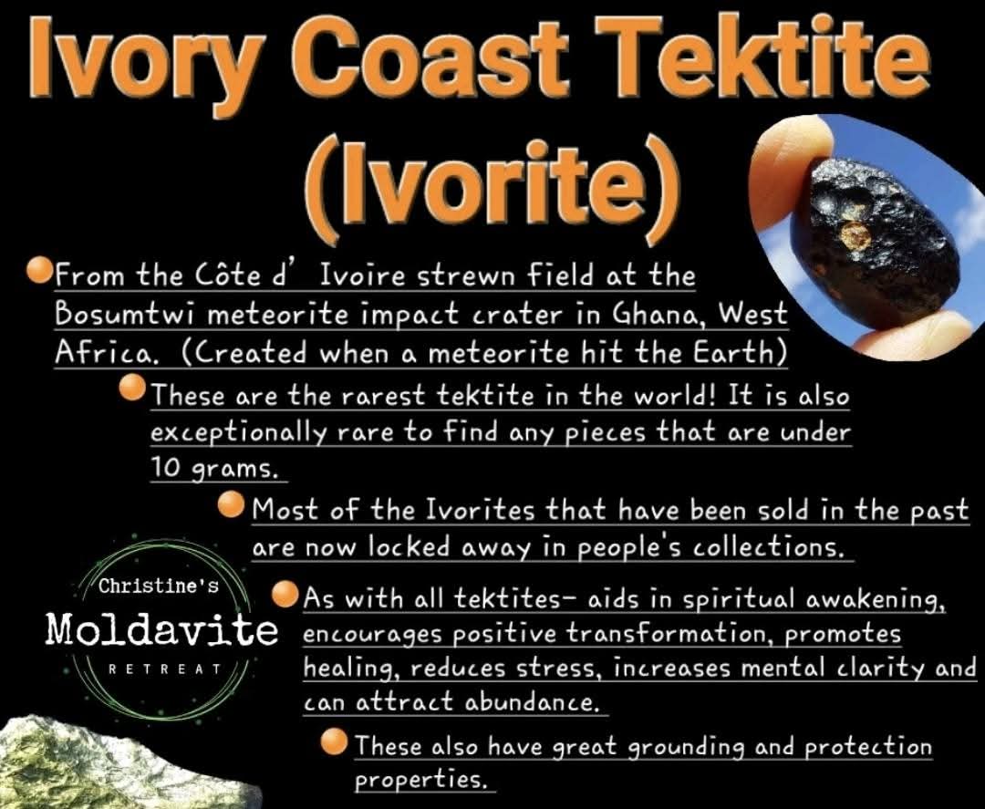 Ivory Coast (Ivorite), RAREST TEKTITE IN THE WORLD, 4.01g, Tektite (Ref: IV3)