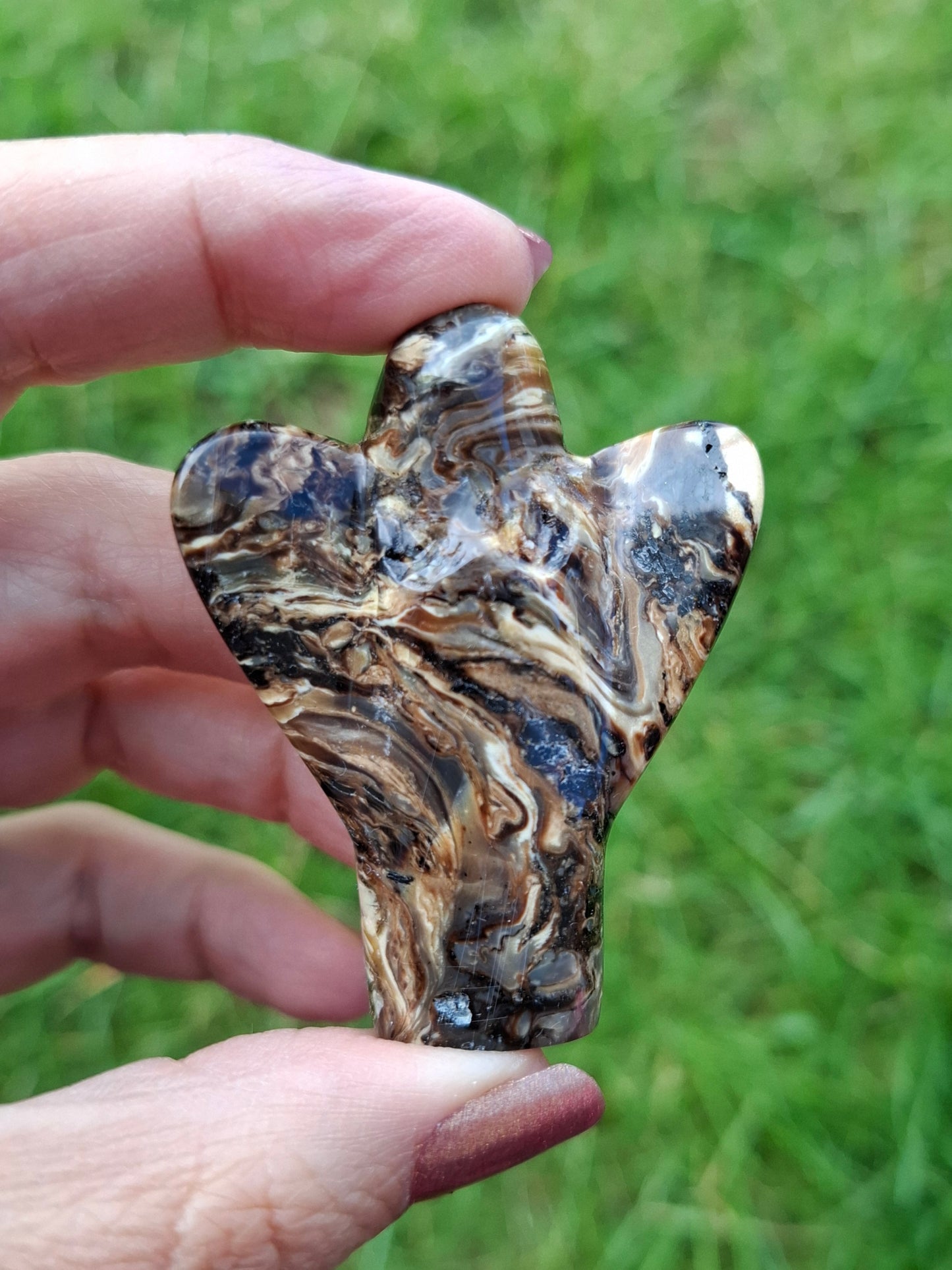 Red Amber Angel, 17.96g, Carving, Fossil (Ref: AA2)