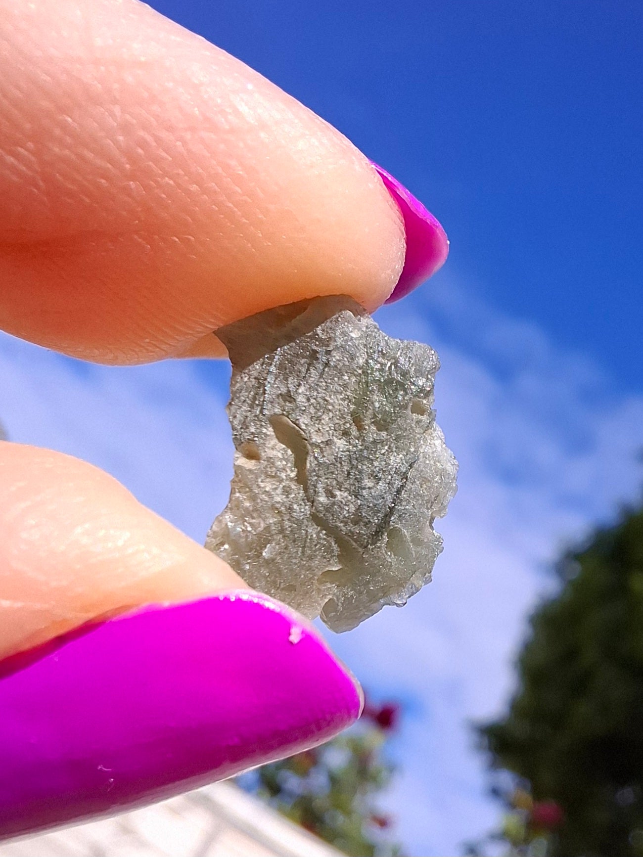 Moldavite Piece, 0.78g, Tektite (Ref: 1451)