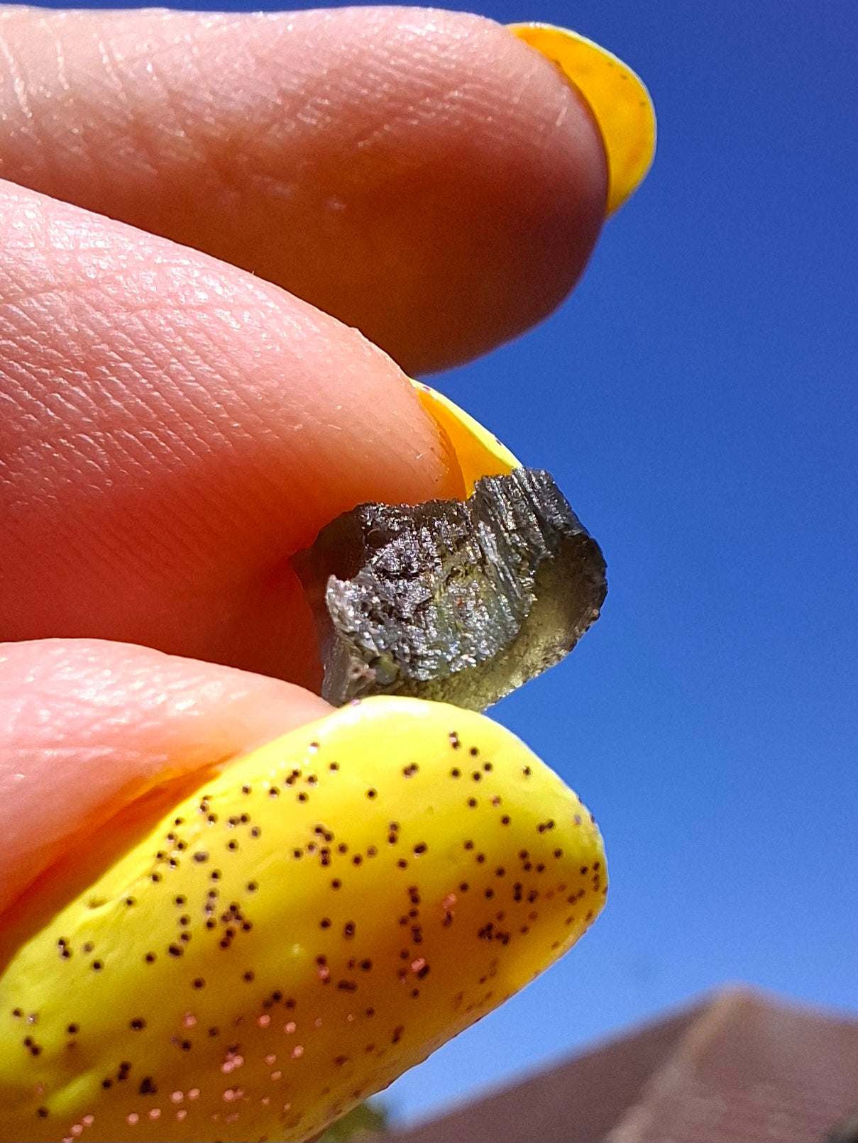 Moldavite small Piece, 0.37g, Tektite (Ref: 1478)