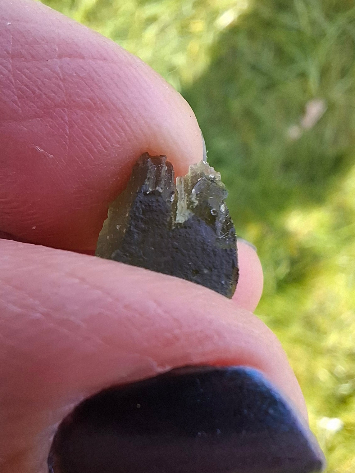 Moldavite Piece, 1.00g, Tektite (Ref: 1398)