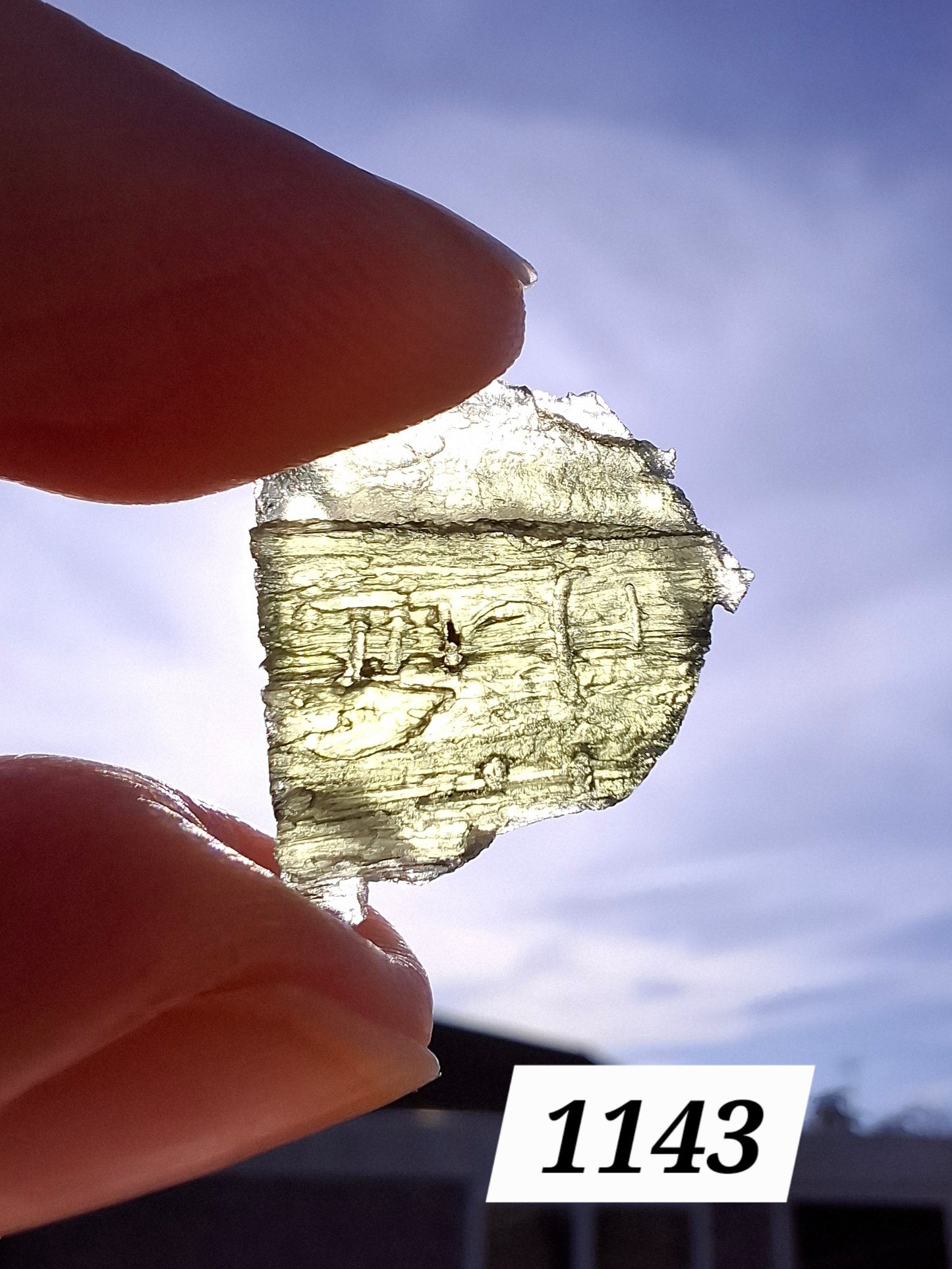 Moldavite Piece, 1.50g, Tektite (Ref: 1343)