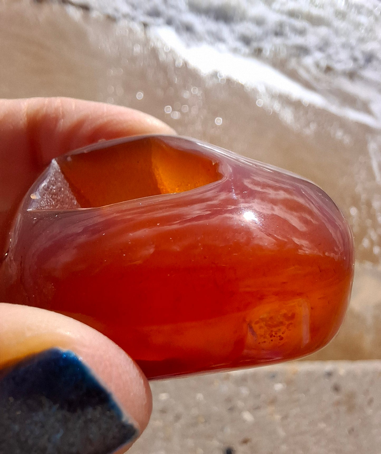 Druzy Carnelian Heart, Crystal (Ref: DCH1)