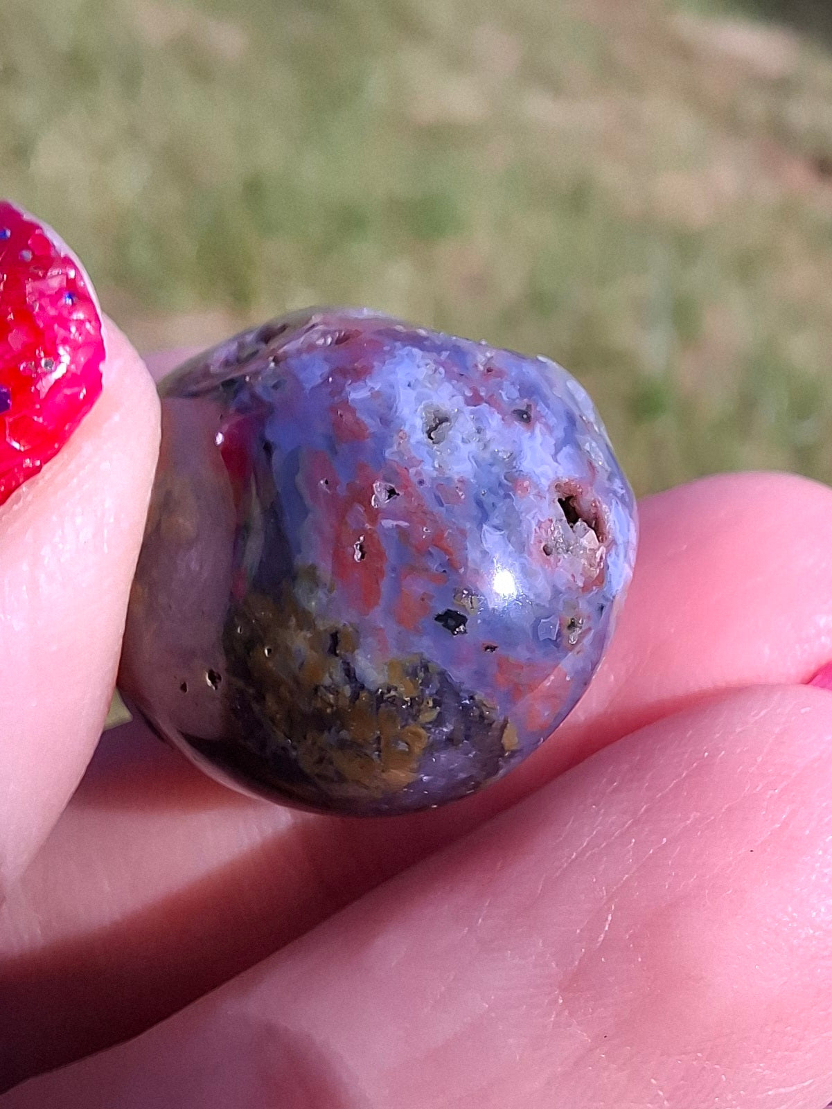 Ocean Jasper, Tumble Stone, Crystal (Ref: T201)