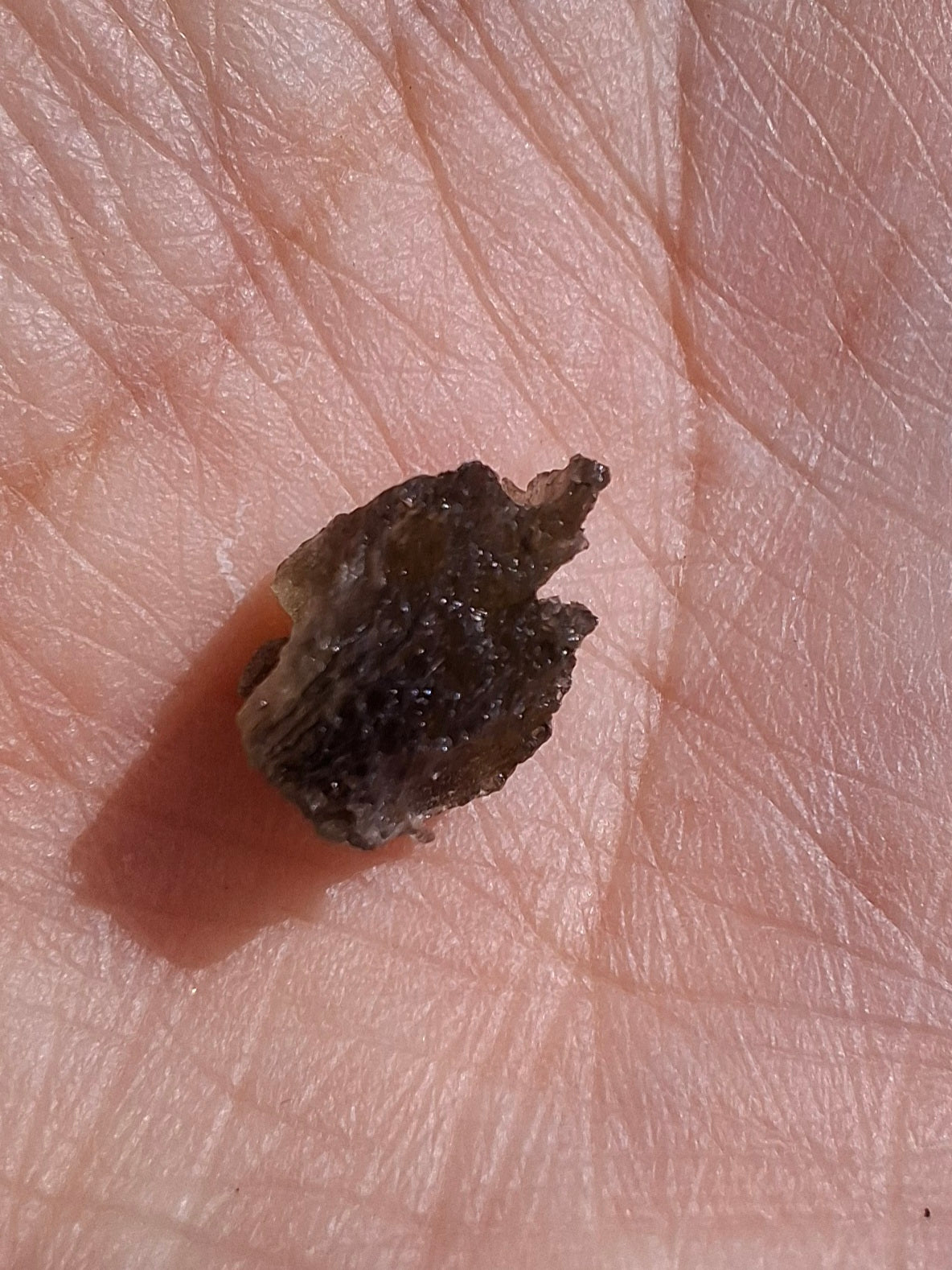 Moldavite Piece, 0.50g, Tektite (Ref: 1395)