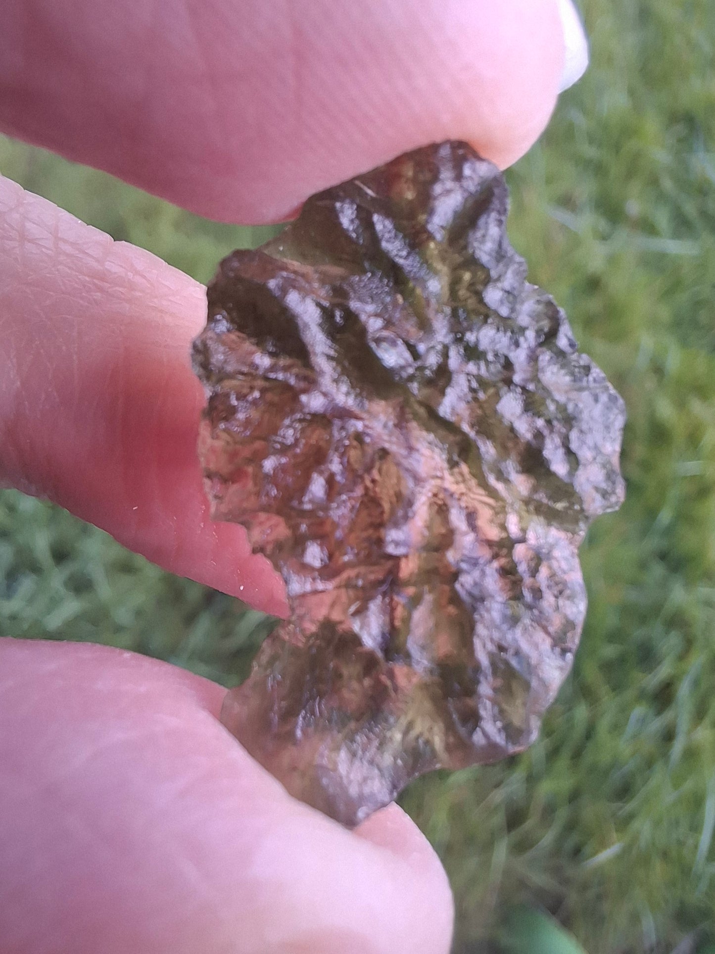 Moldavite Piece, JEZKOVNA BESEDNICE, 1.69g, Tektite (Ref: 1268)