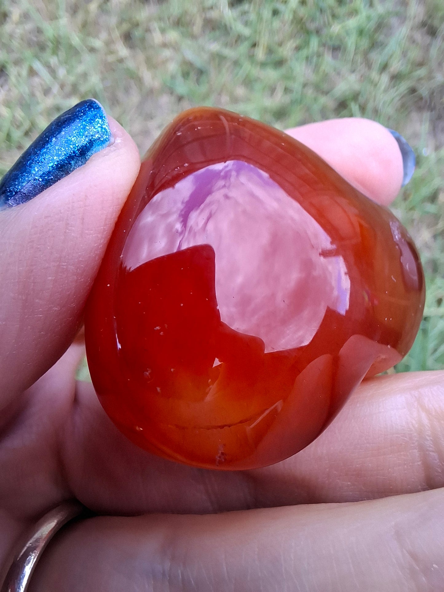 Druzy Carnelian Heart, Crystal (Ref: DCH1)