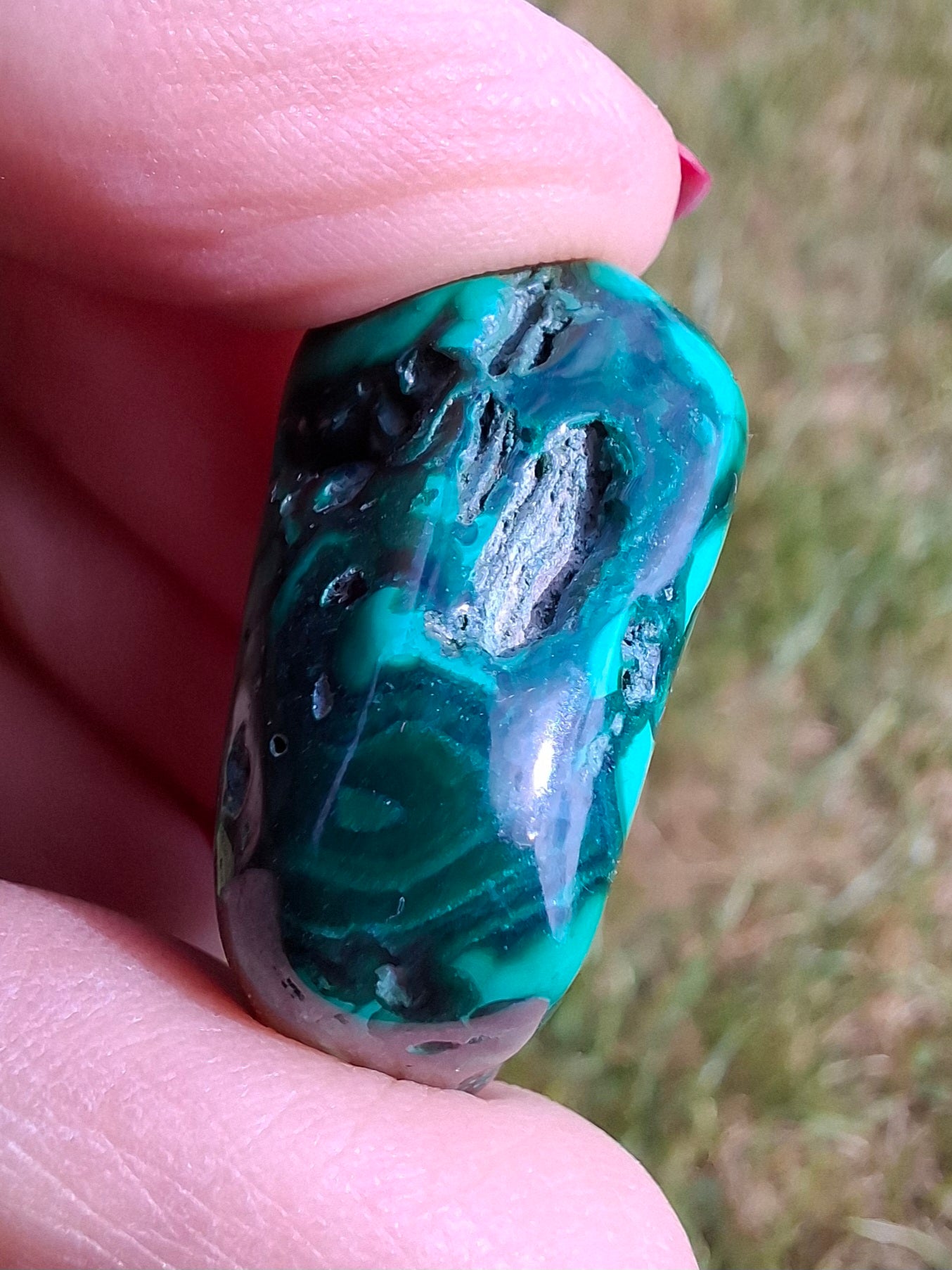 Malachite, Tumble Stone, Crystal (Ref: T157)