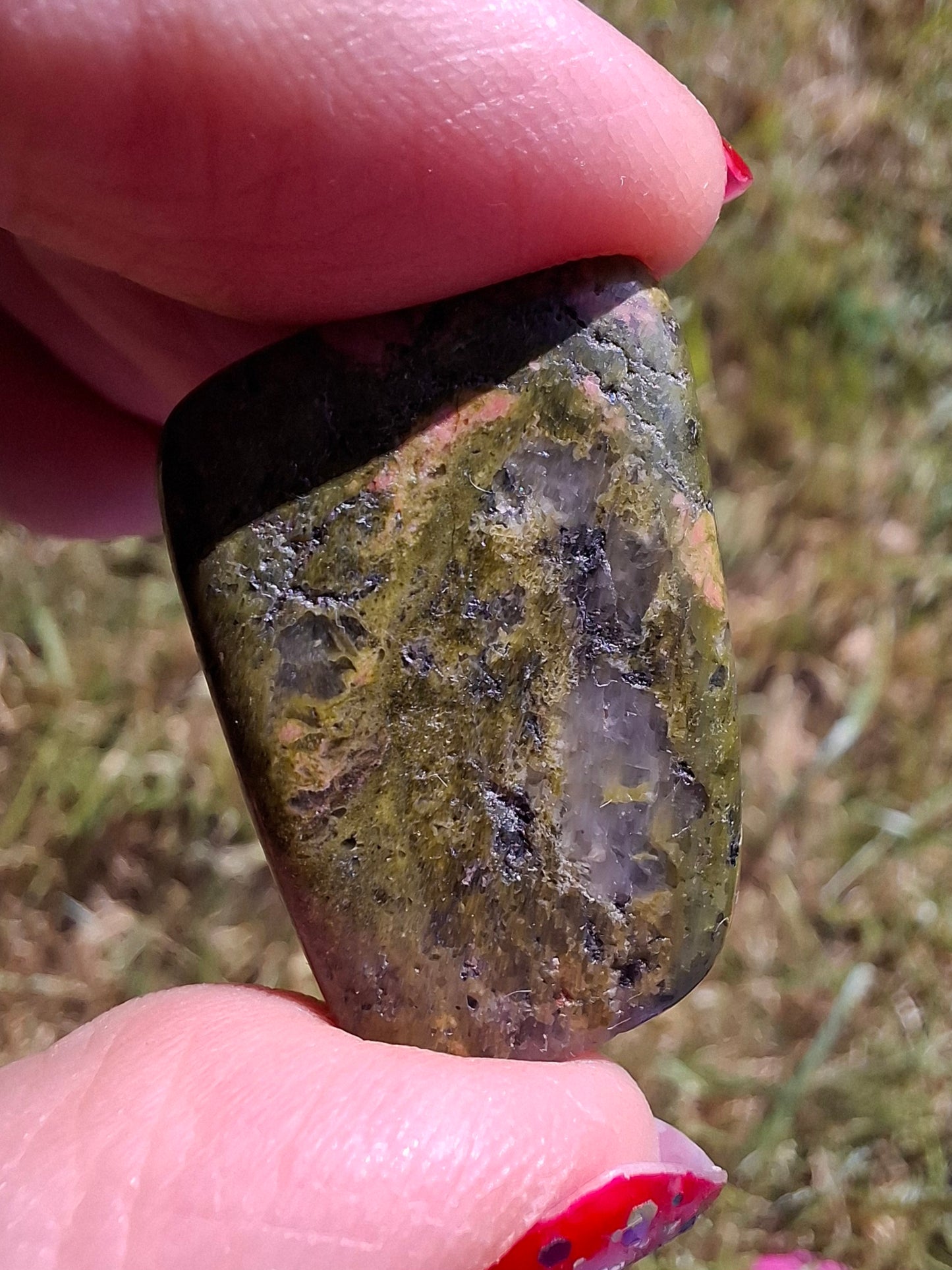 Unakite, Tumble Stone, Crystal (Ref: T184)