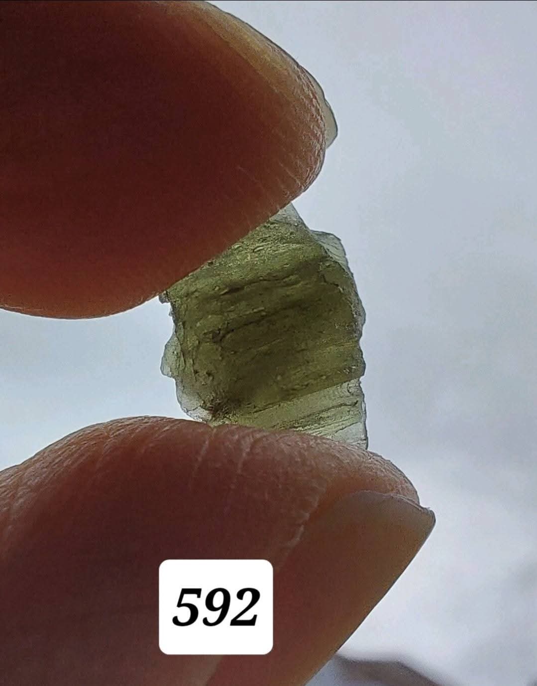 Moldavite Piece, 0.57g, Tektite (Ref: 592)