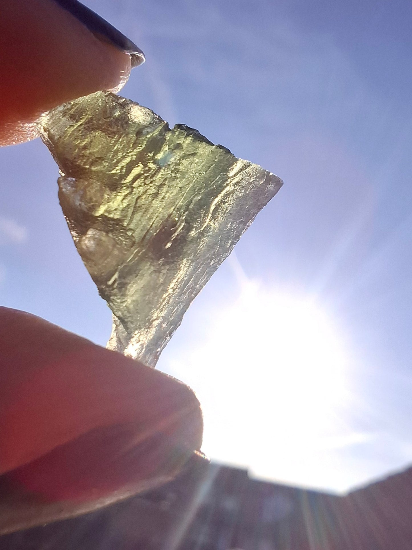 Moldavite Piece, 1.94g, Tektite (Ref: 1390)