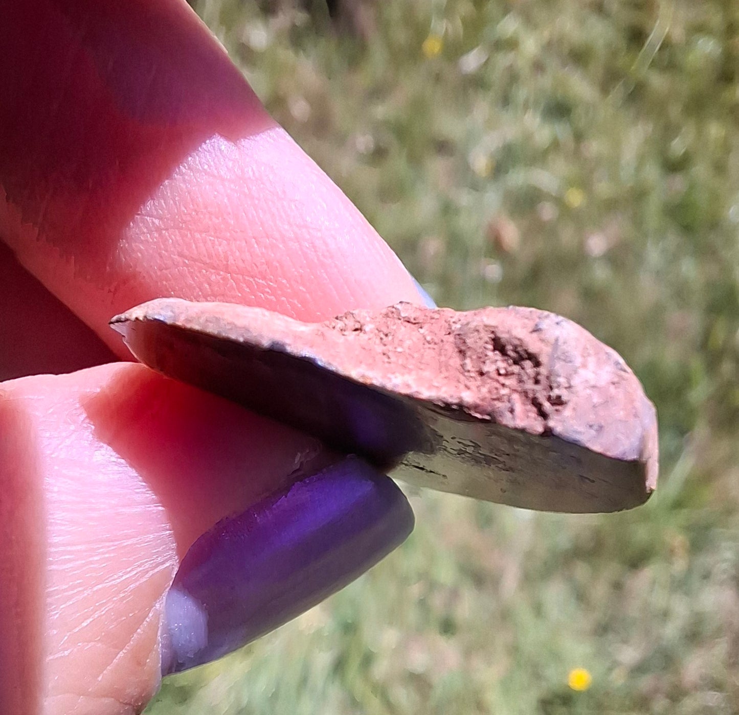 Small Haematite Ammonite HALF, 2.59g, Fossil (Ref: MA7)