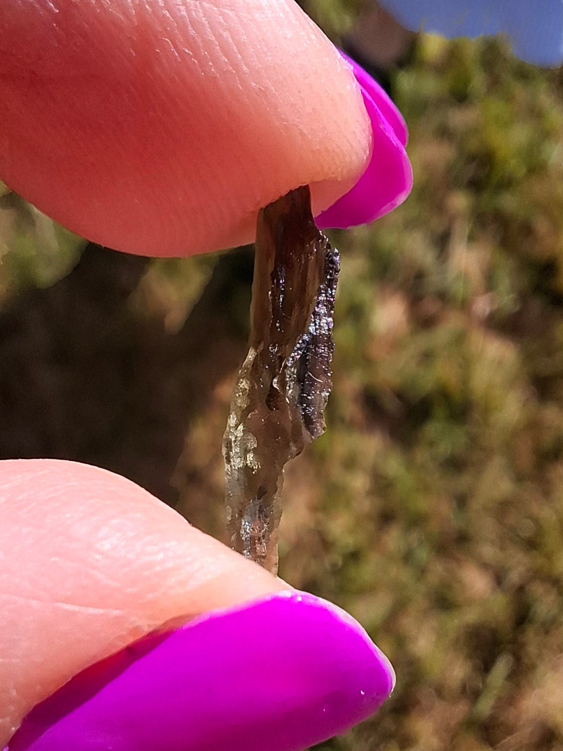 Moldavite small Piece, 0.27g, Tektite (Ref: 1433)
