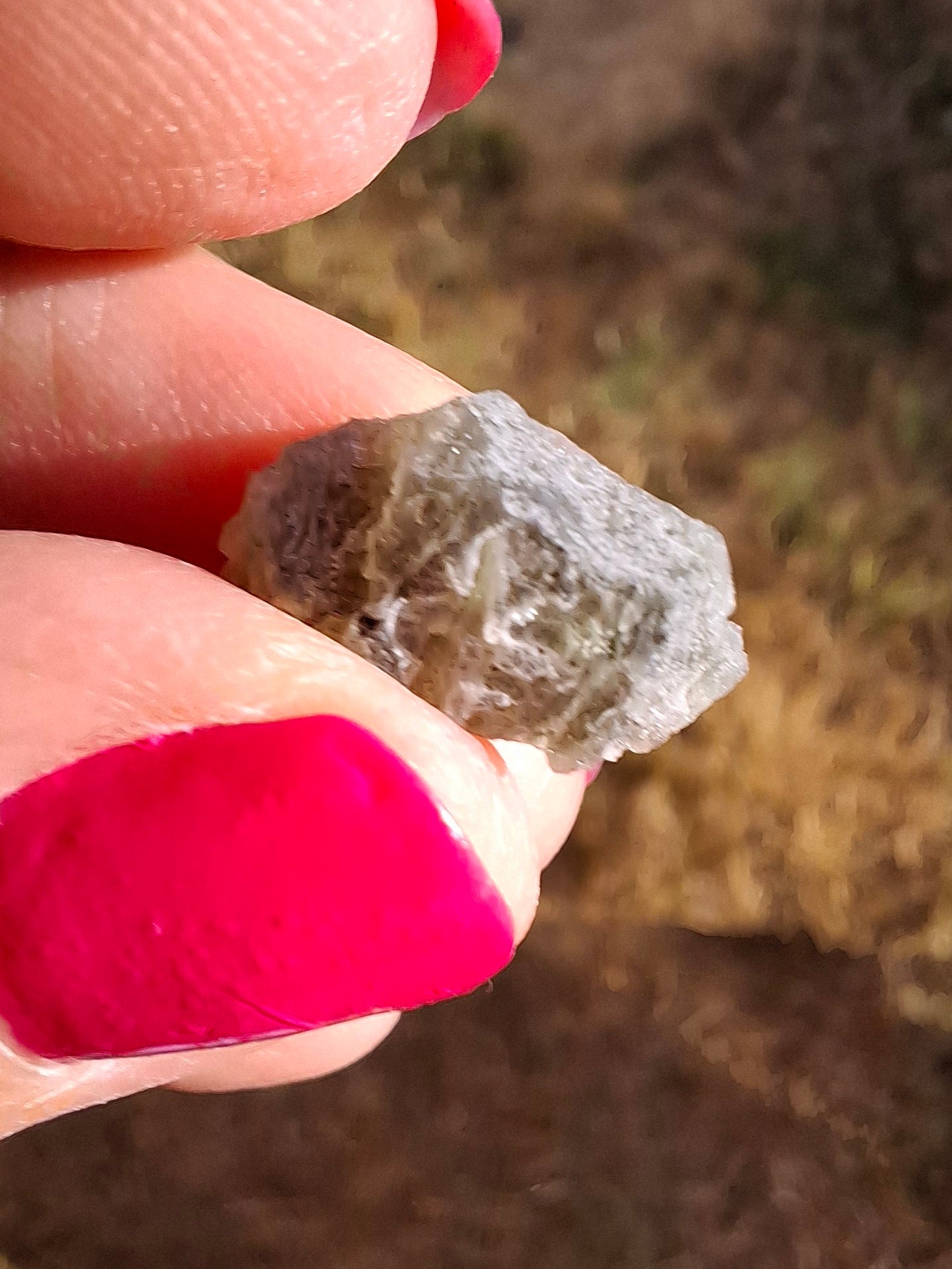 Moldavite Piece, SNOWFLAKE, FROSTED, BRUSNA, Tektite (Ref: 1493)