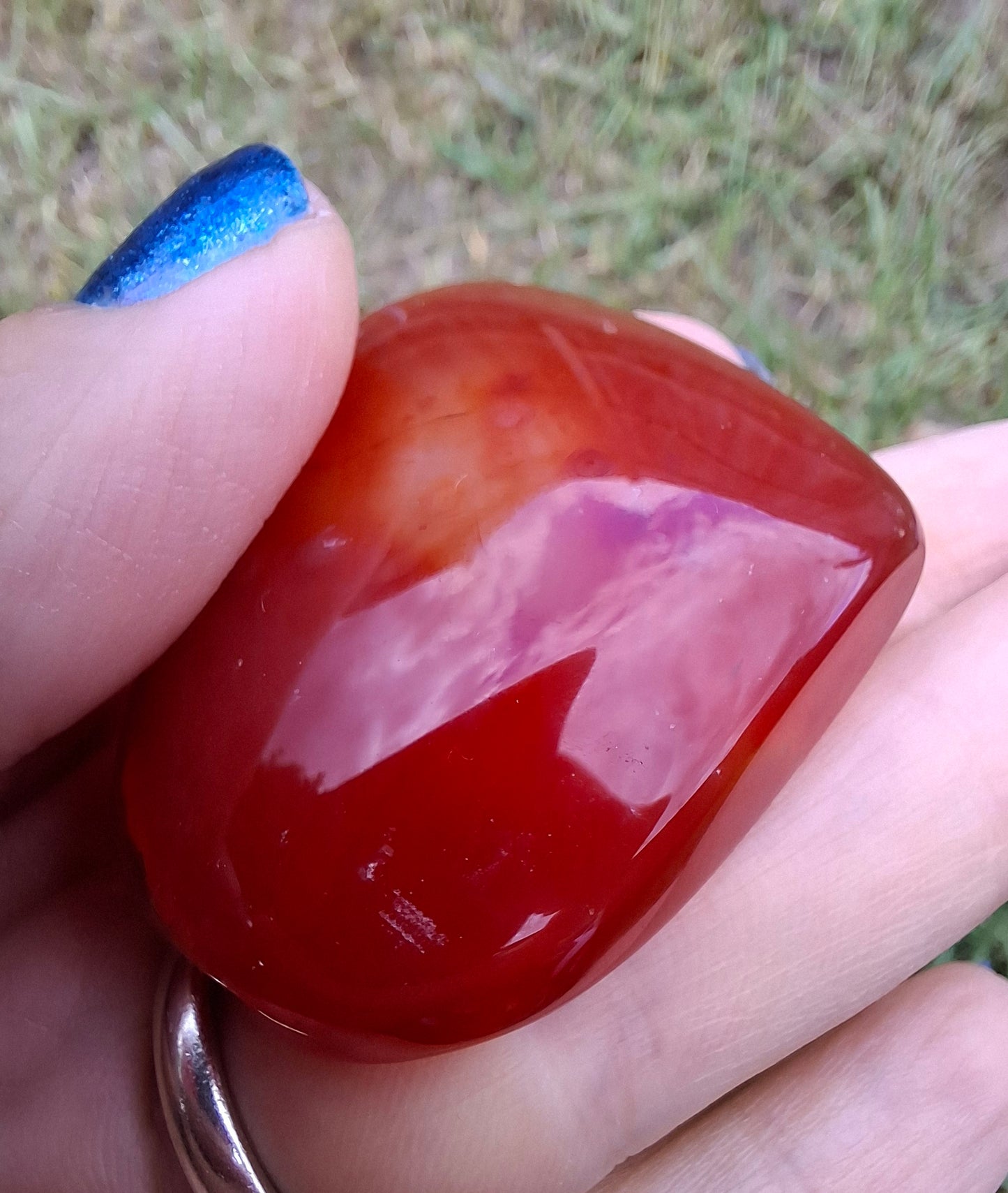 Druzy Carnelian Heart, Crystal (Ref:DCH2)