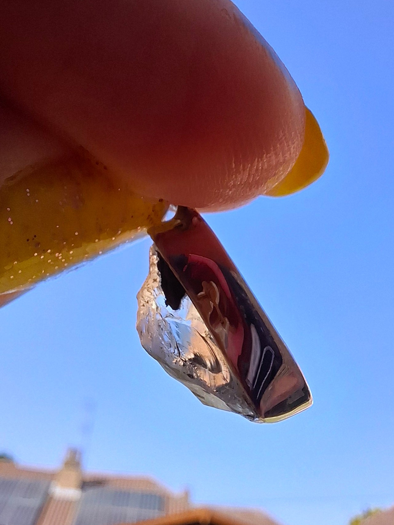 Libyan Desert Glass Pendant, 925 Silver, Tektite (Ref: LP101)