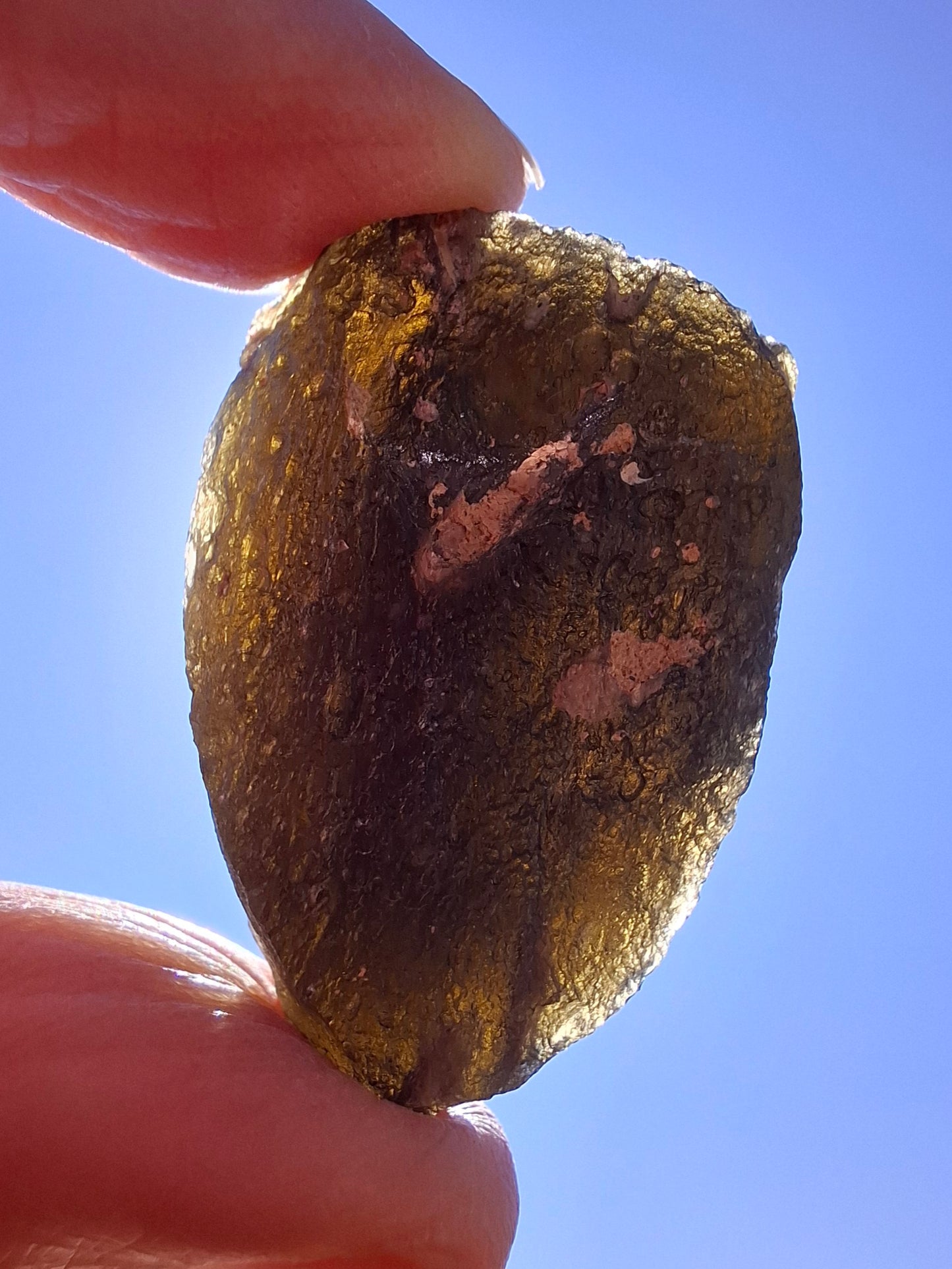 Moldavite Piece, JAKULE, 18.55g, Tektite (Ref: 1172)