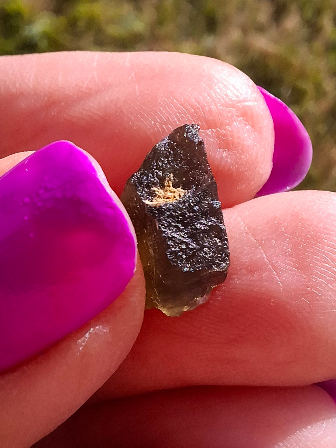 Moldavite Piece, 0.72g, Tektite (Ref: 1443)