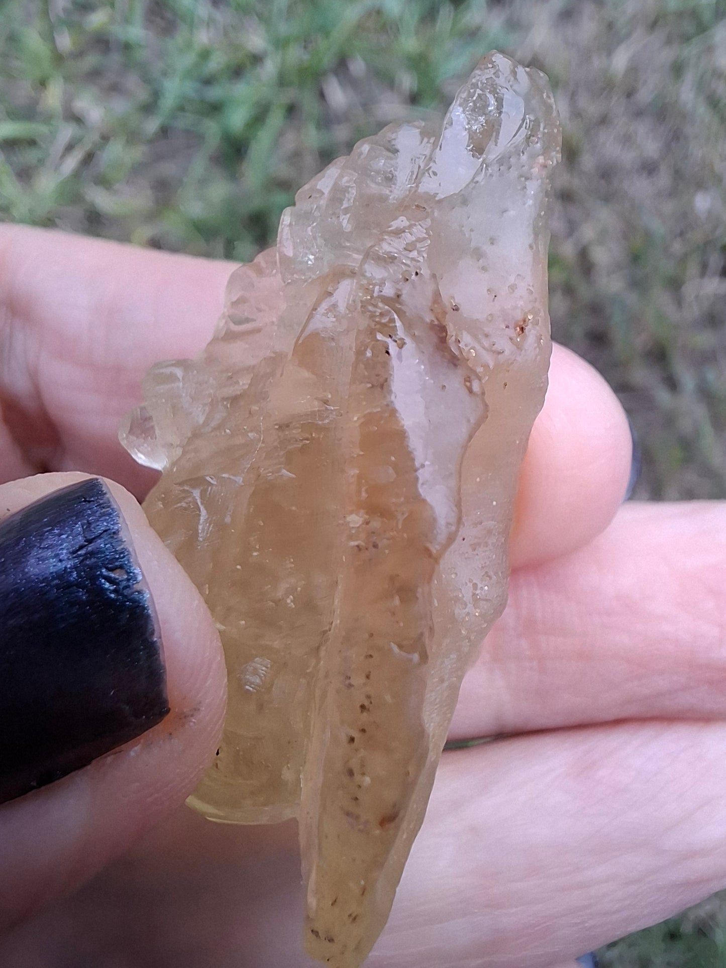 Libyan Desert Glass GANESHA carving, 18.39g, Tektite (Ref: Ganesha3)