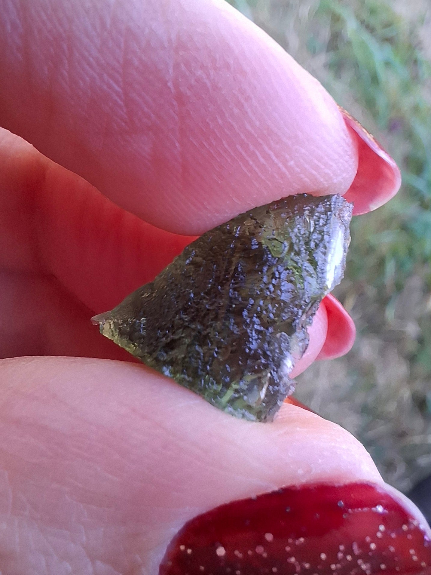 Moldavite Piece, 1.55g, Tektite (Ref: 1469)