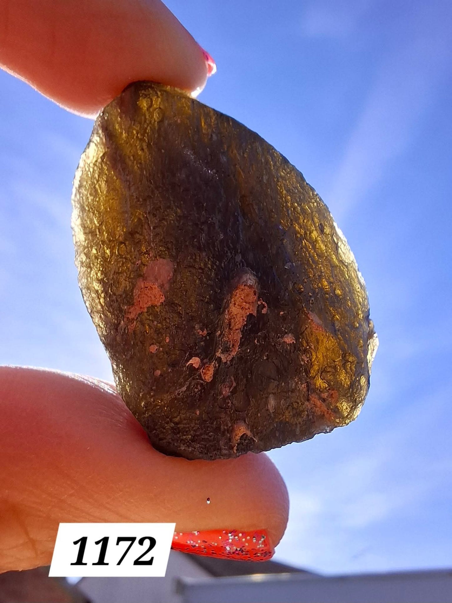 Moldavite Piece, JAKULE, 18.55g, Tektite (Ref: 1172)
