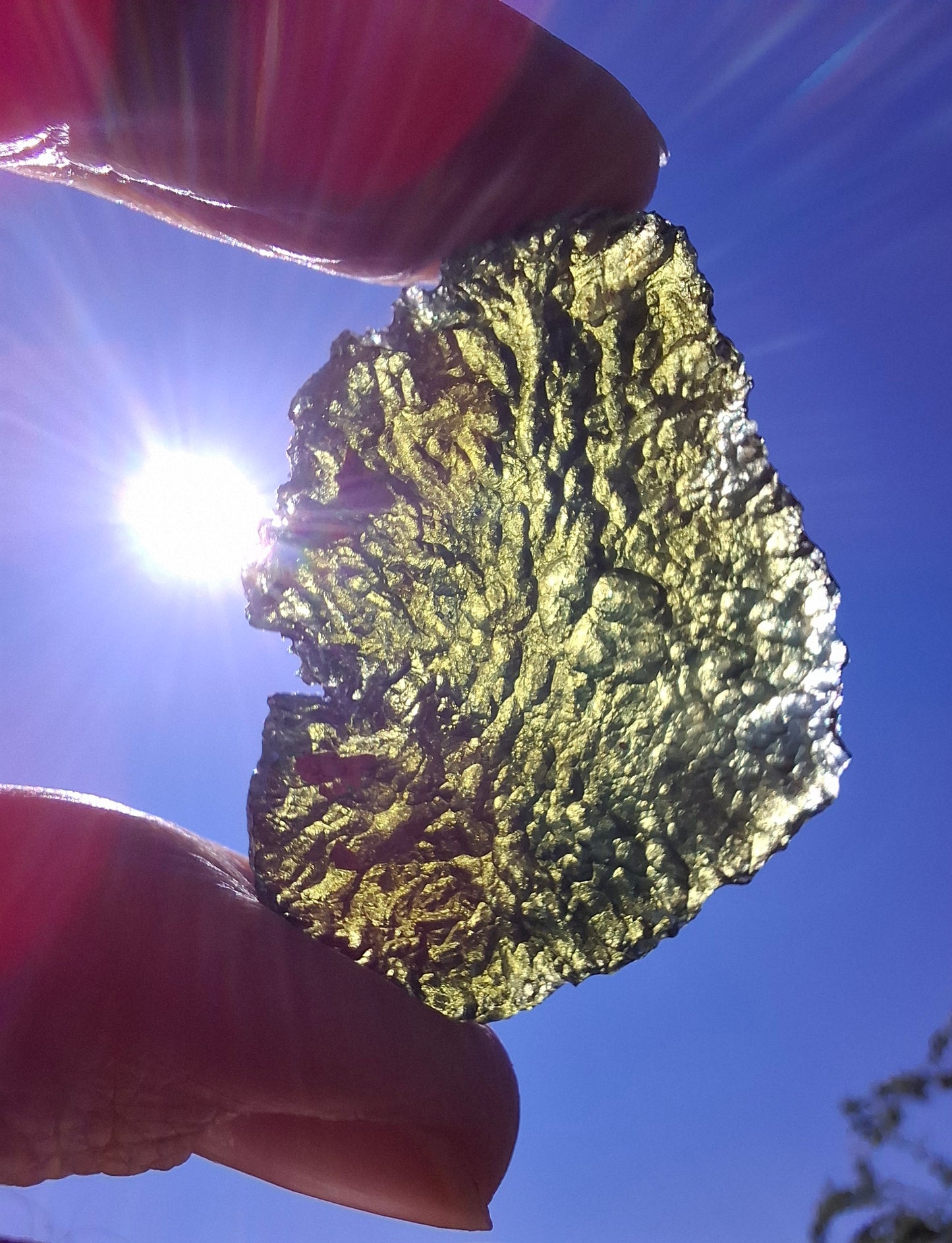 Moldavite Piece, CHLUM, 11.18g, Tektite (Ref: 1166)