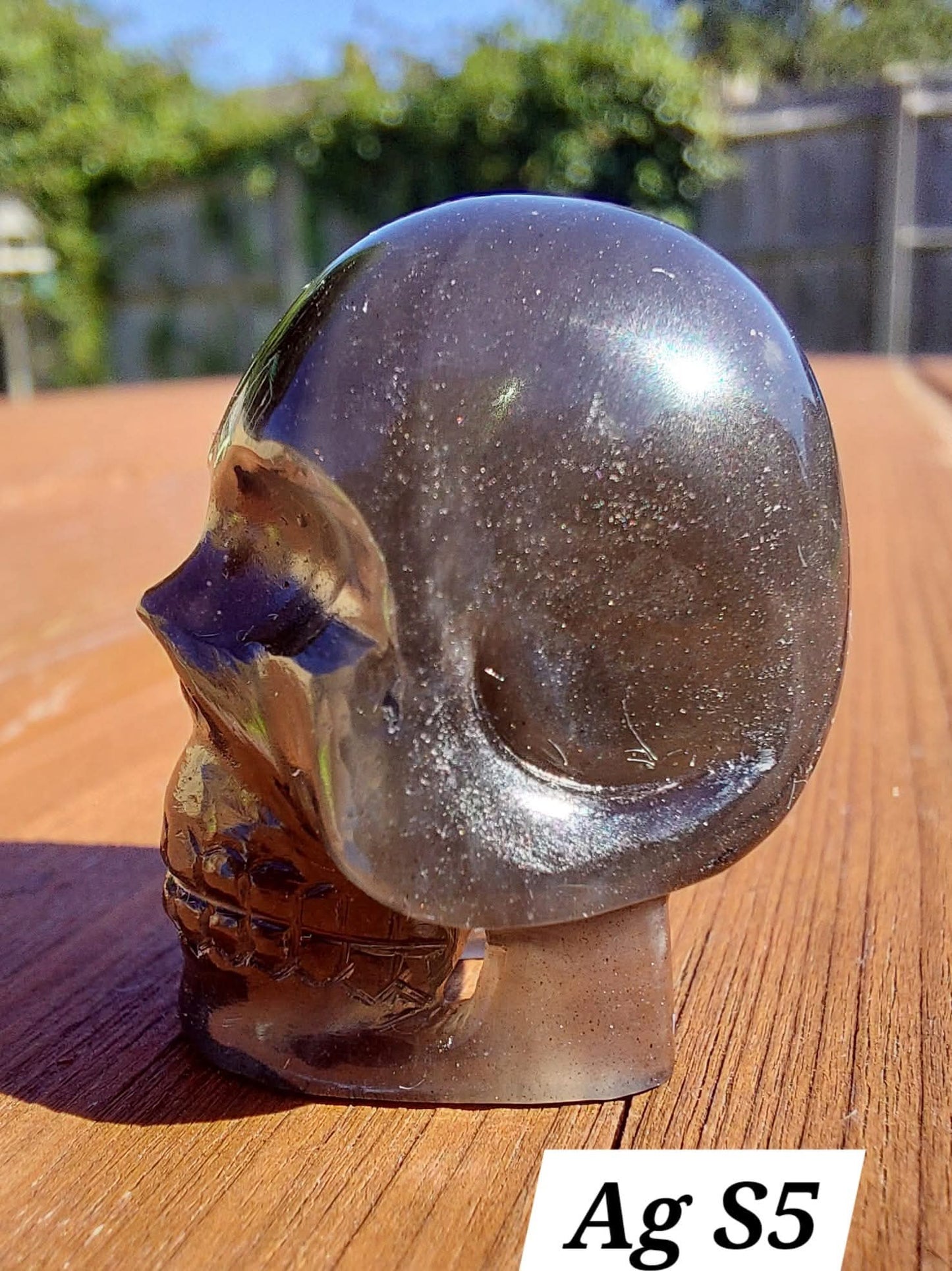 Agni Manitite SKULL Carving, 14.54g, Crystal (Ref: Ag S5)