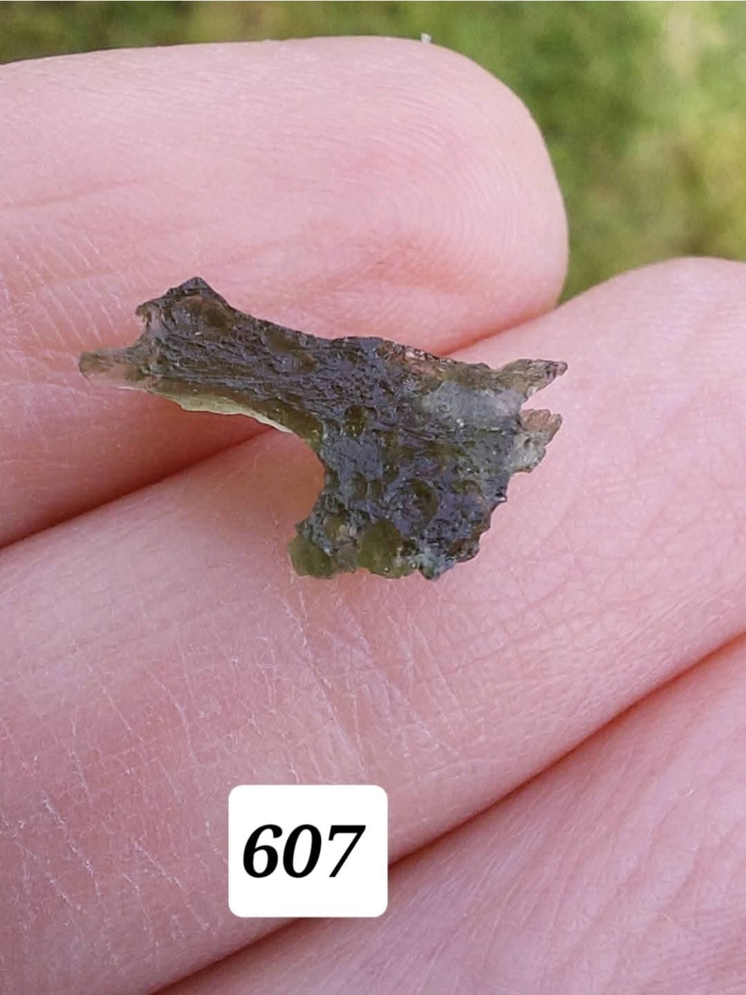 Moldavite piece, 0.51g, Tektite (Ref: 607)