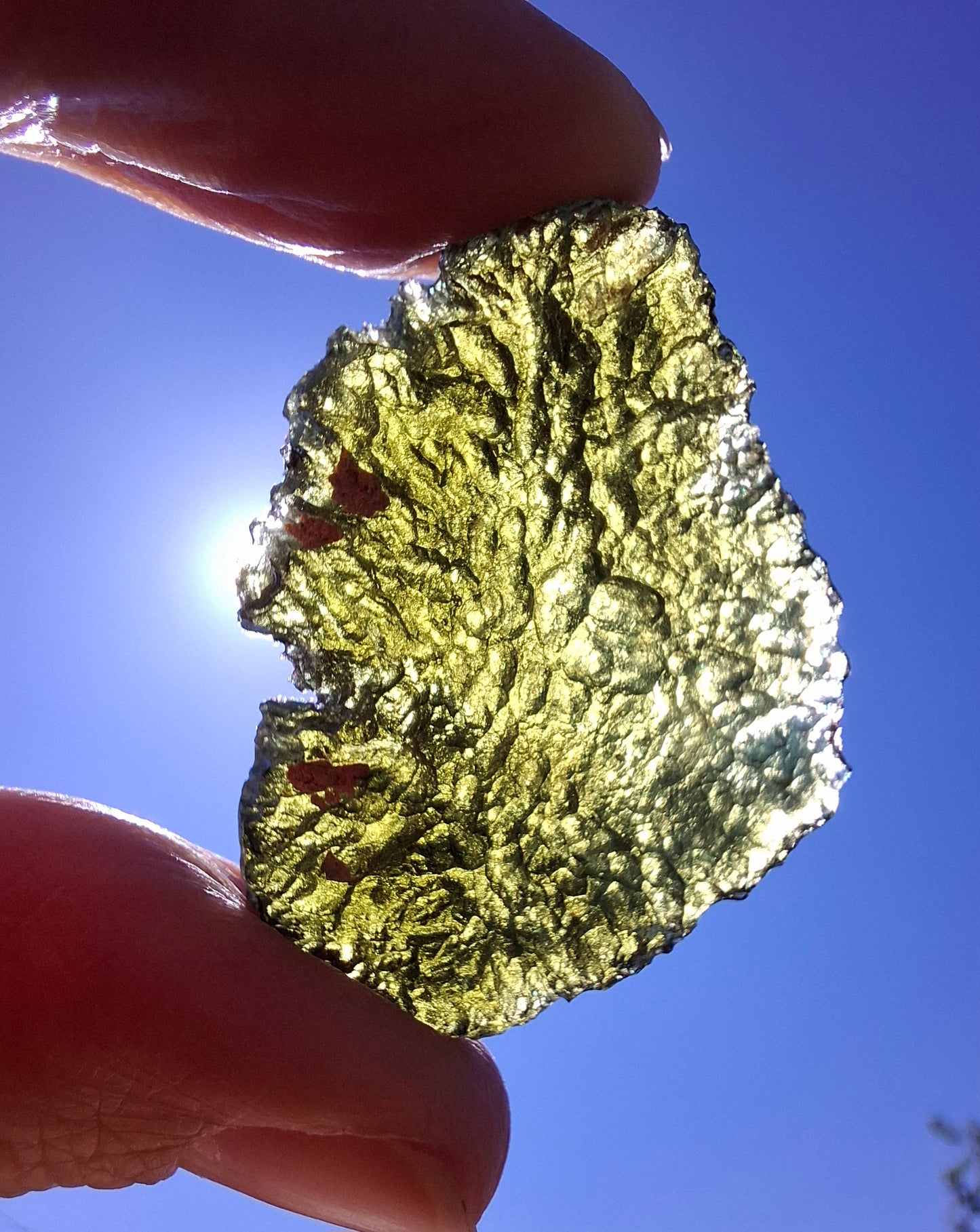 Moldavite Piece, CHLUM, 11.18g, Tektite (Ref: 1166)