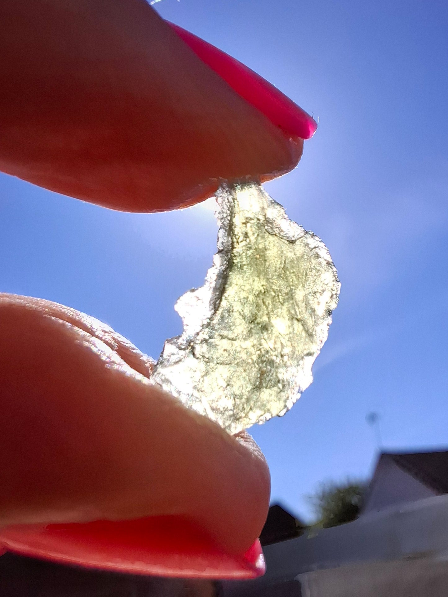 Moldavite Piece, 0.60g, Tektite (Ref: 1403)