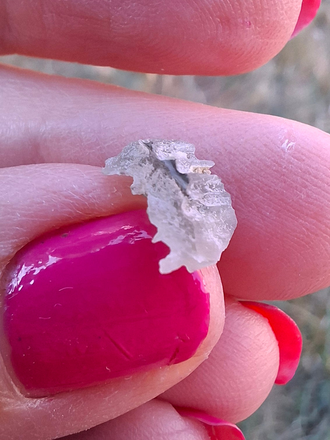 Moldavite Piece, SNOWFLAKE, FROSTED, BRUSNA, 0.28g, Tektite (Ref: 1504)