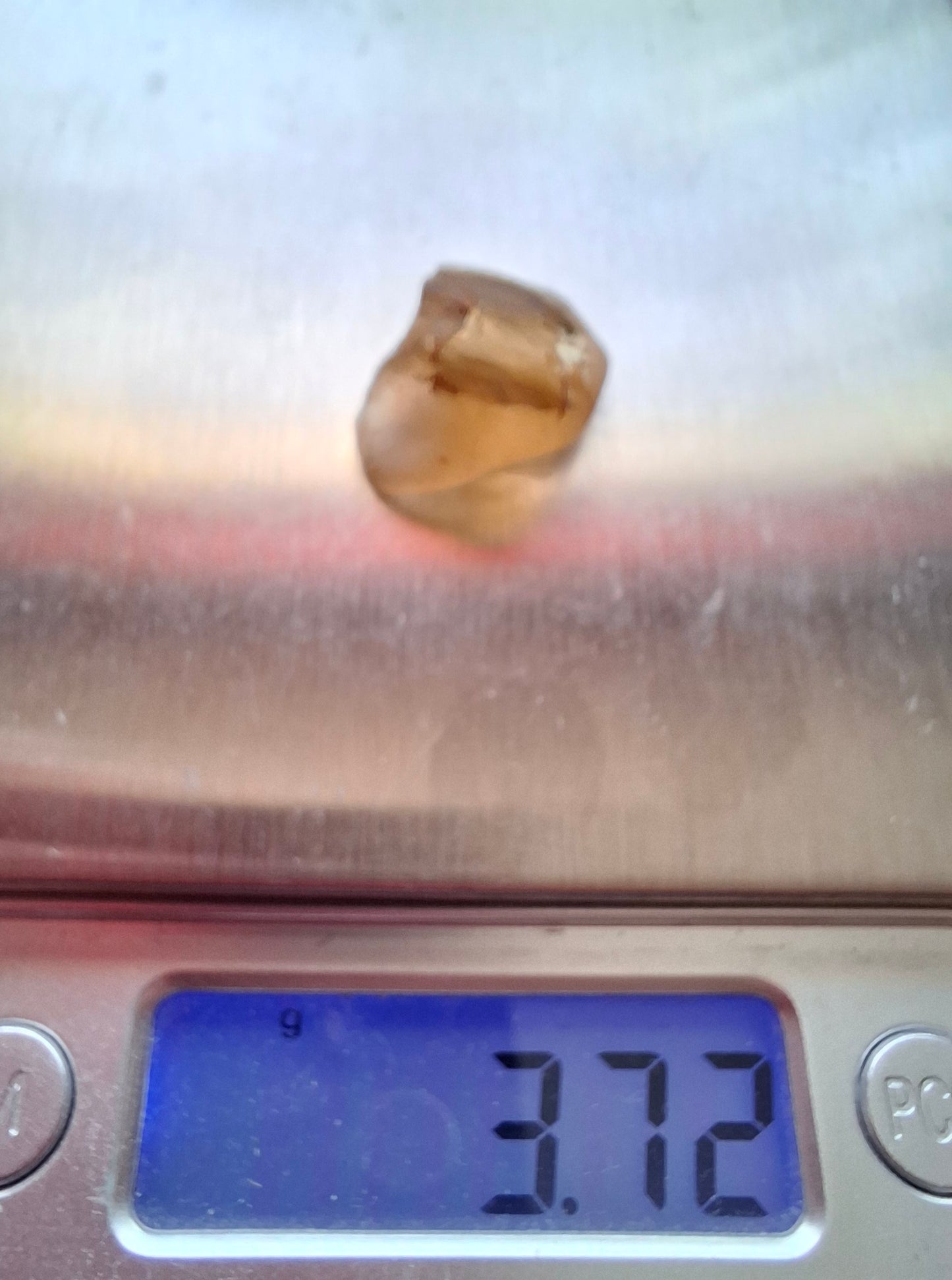 Libyan Desert Glass (darker) Piece, 3.72g, Tektite (Ref: L1378)